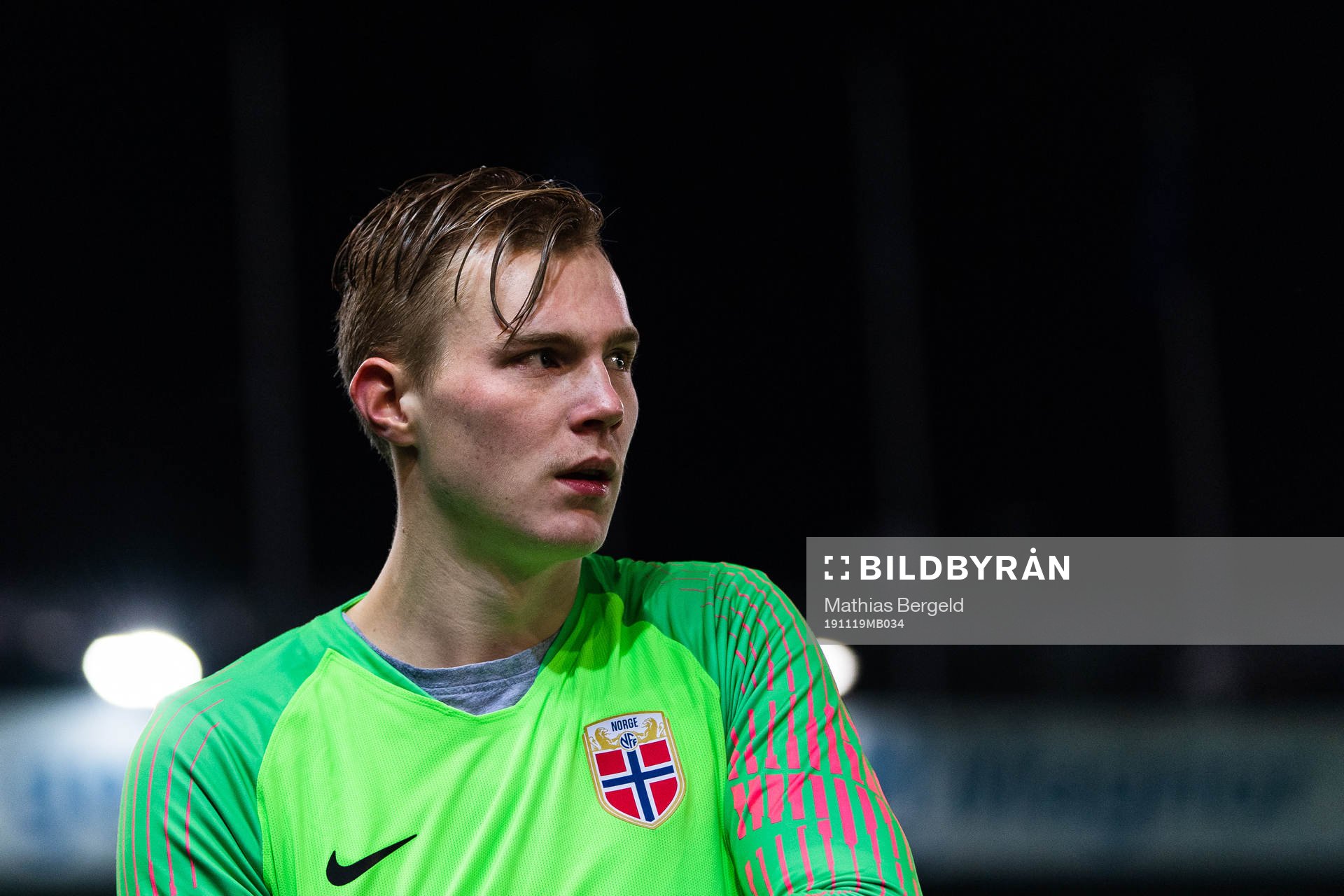 Goalkeeper Kristoffer Klaesson of Norway looks dejected