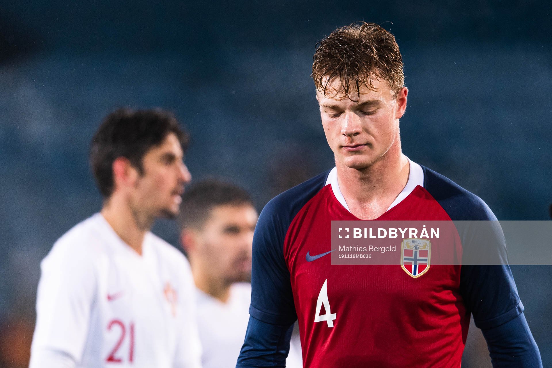 Ulrik Fredriksen of Norway looks dejected