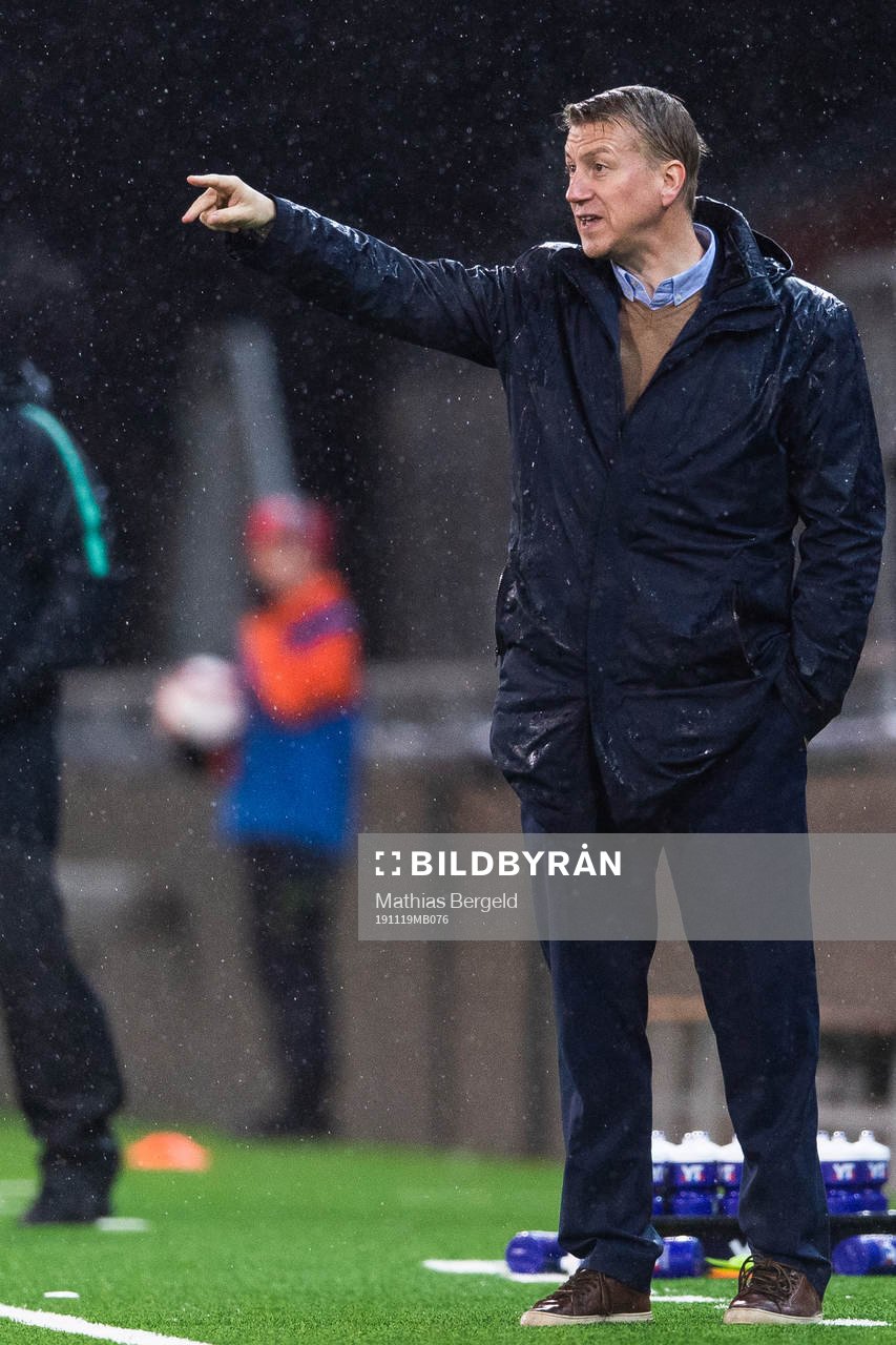Leif Gunnar Smerud, head coach of Norway reacts