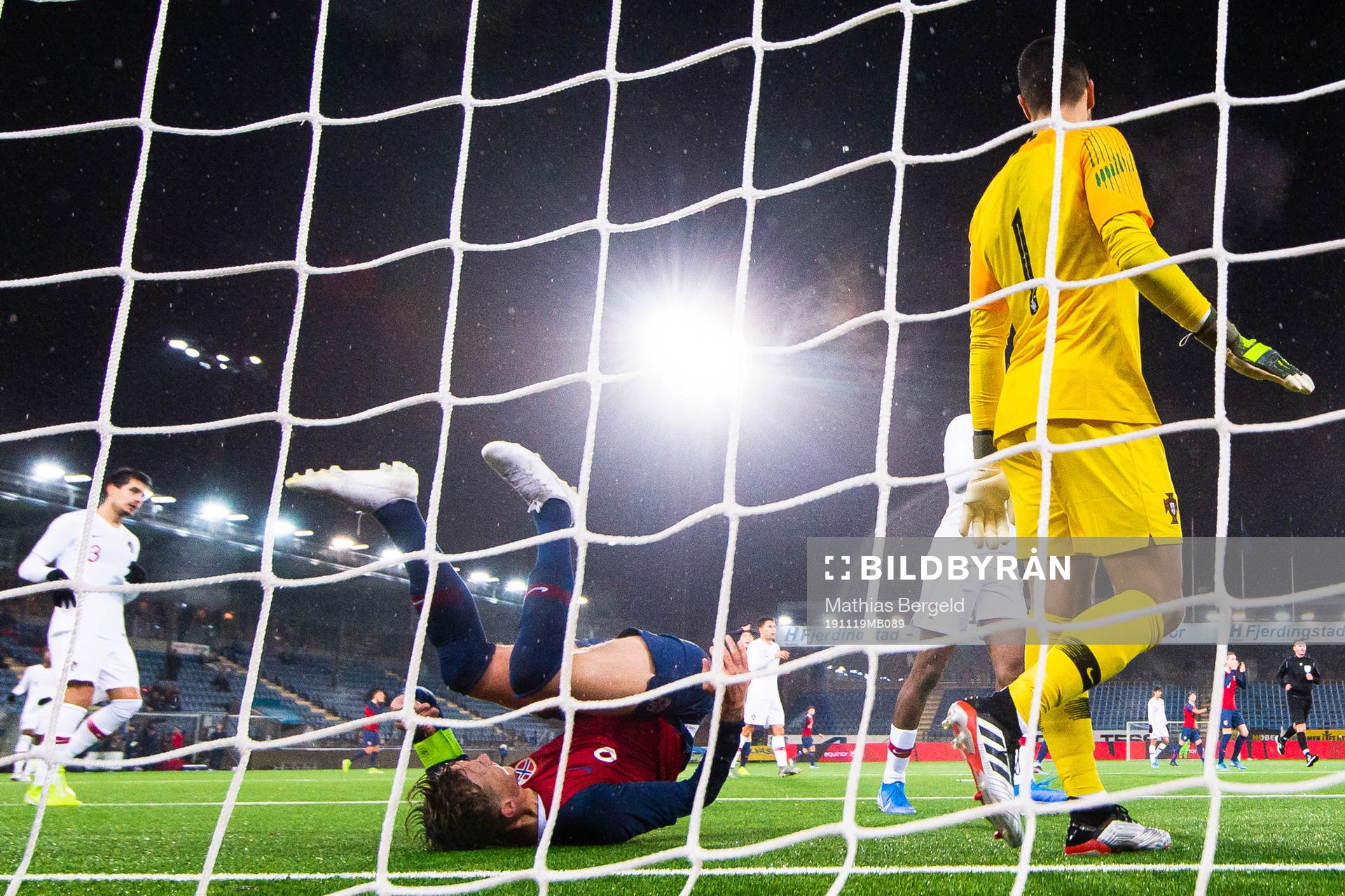 Birk Risa of Norway lies down