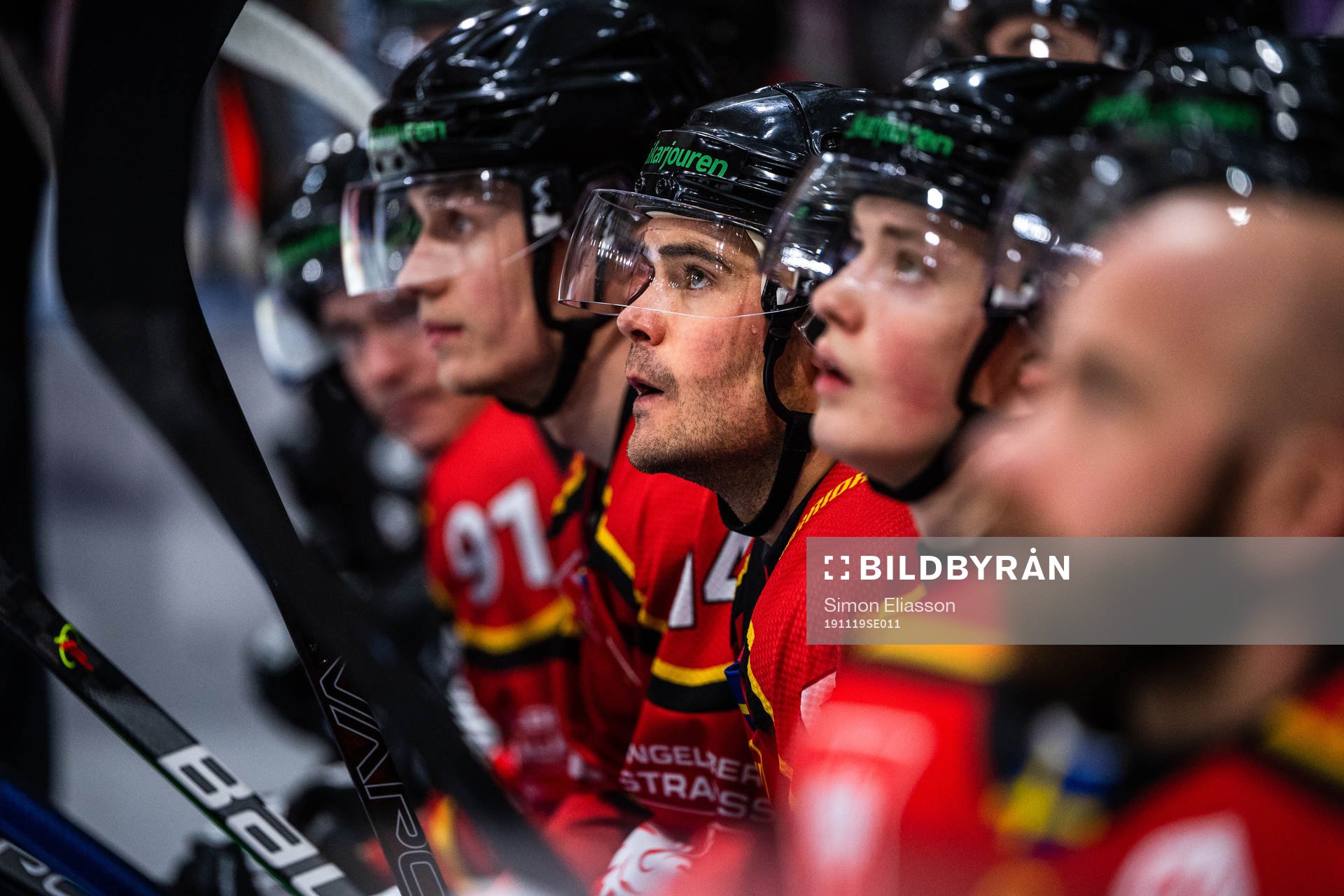 Karl Fabricius of Luleå looks dejected