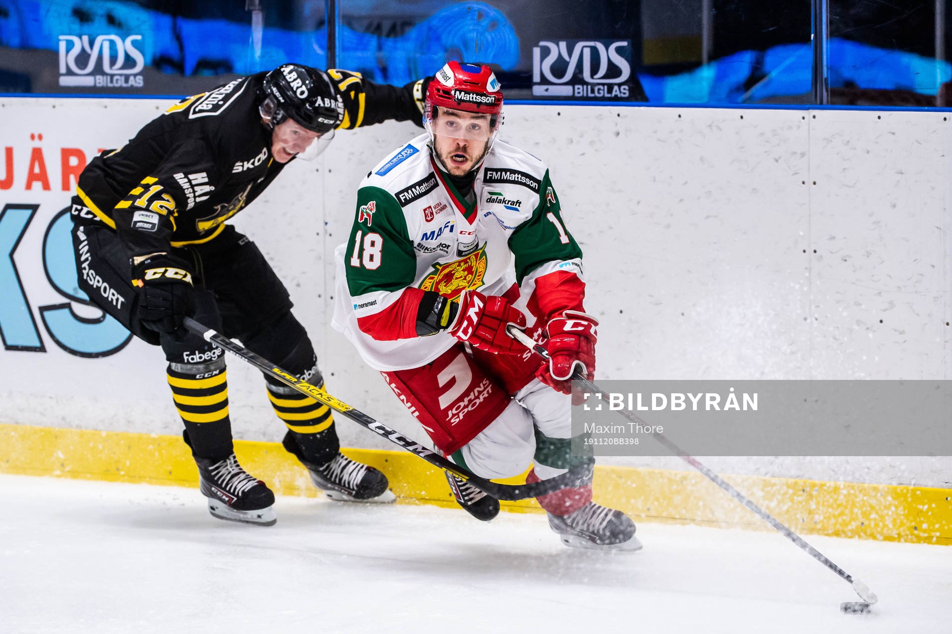 s Carl Wassenius och Moras Mattias Nörstebö