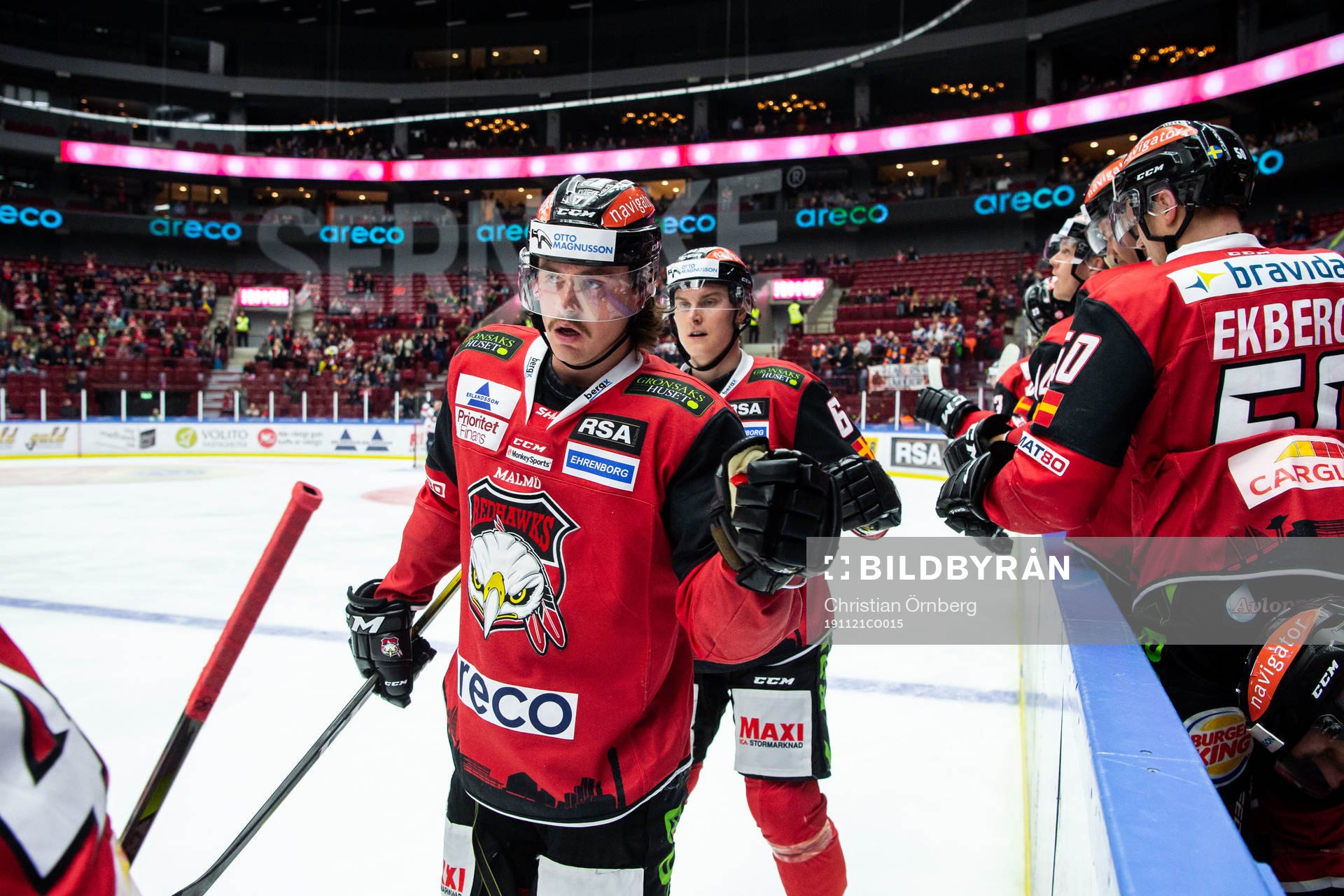 Malmö Redhawks Marcus Björk jublar