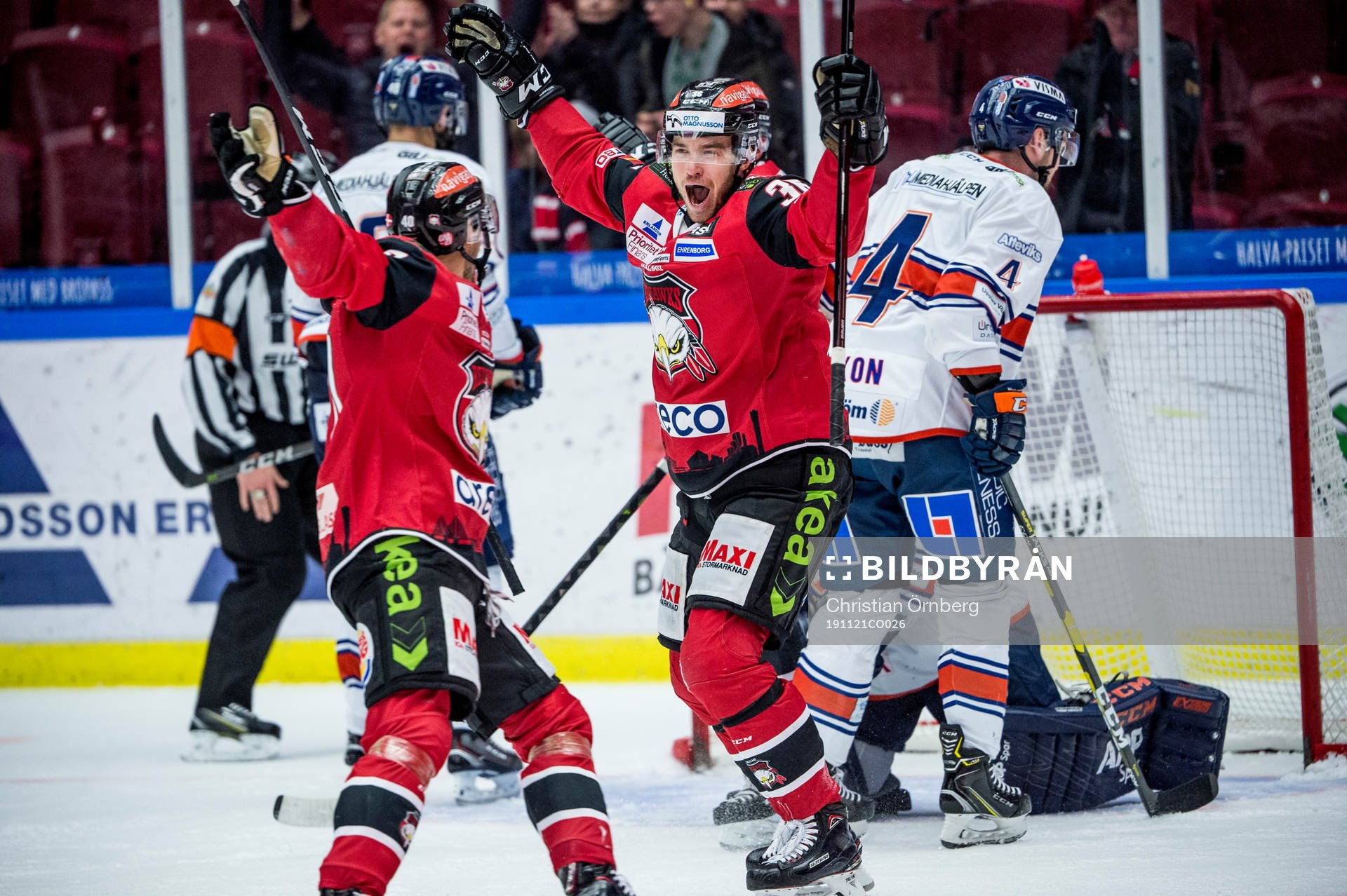 Malmö Redhawks Matias Myttynen jublar