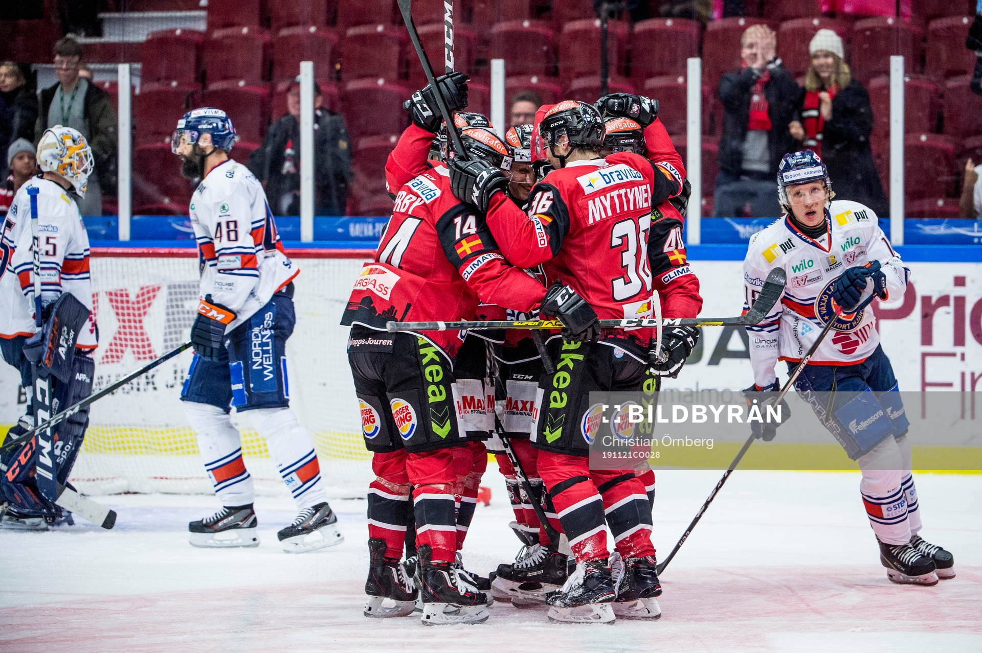 Malmö Redhawks Matias Myttynen jublar