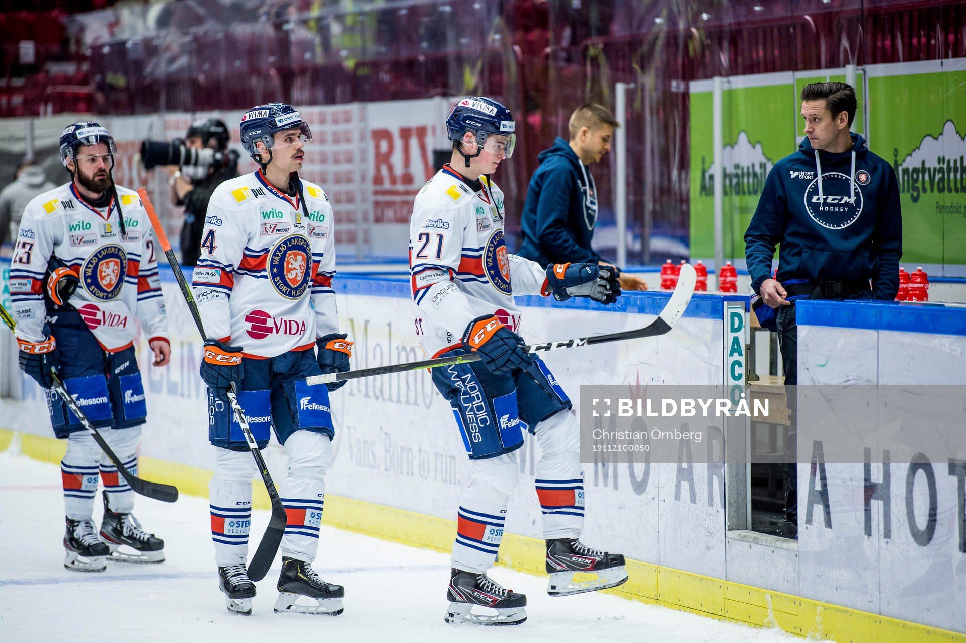 Växjös Roman Horak, Emil Pettersson och Filip Cederqvist