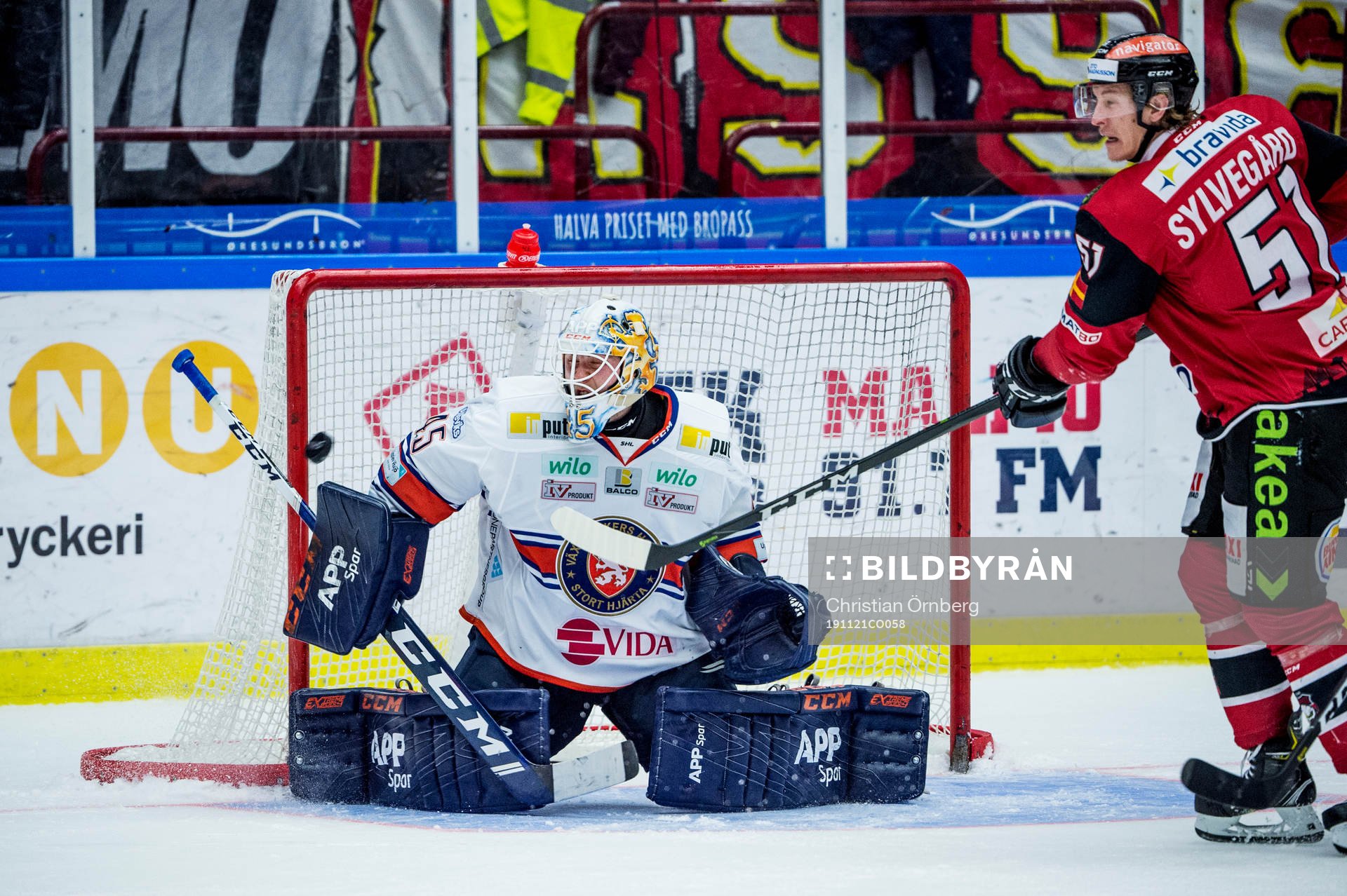 Malmö Redhawks Max Görtz sätter 5-3 på Växjös