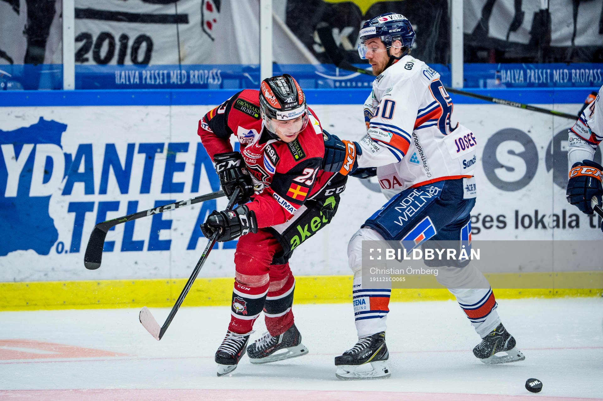Malmö Redhawks Christoffer Forsberg mot Växjös Erik