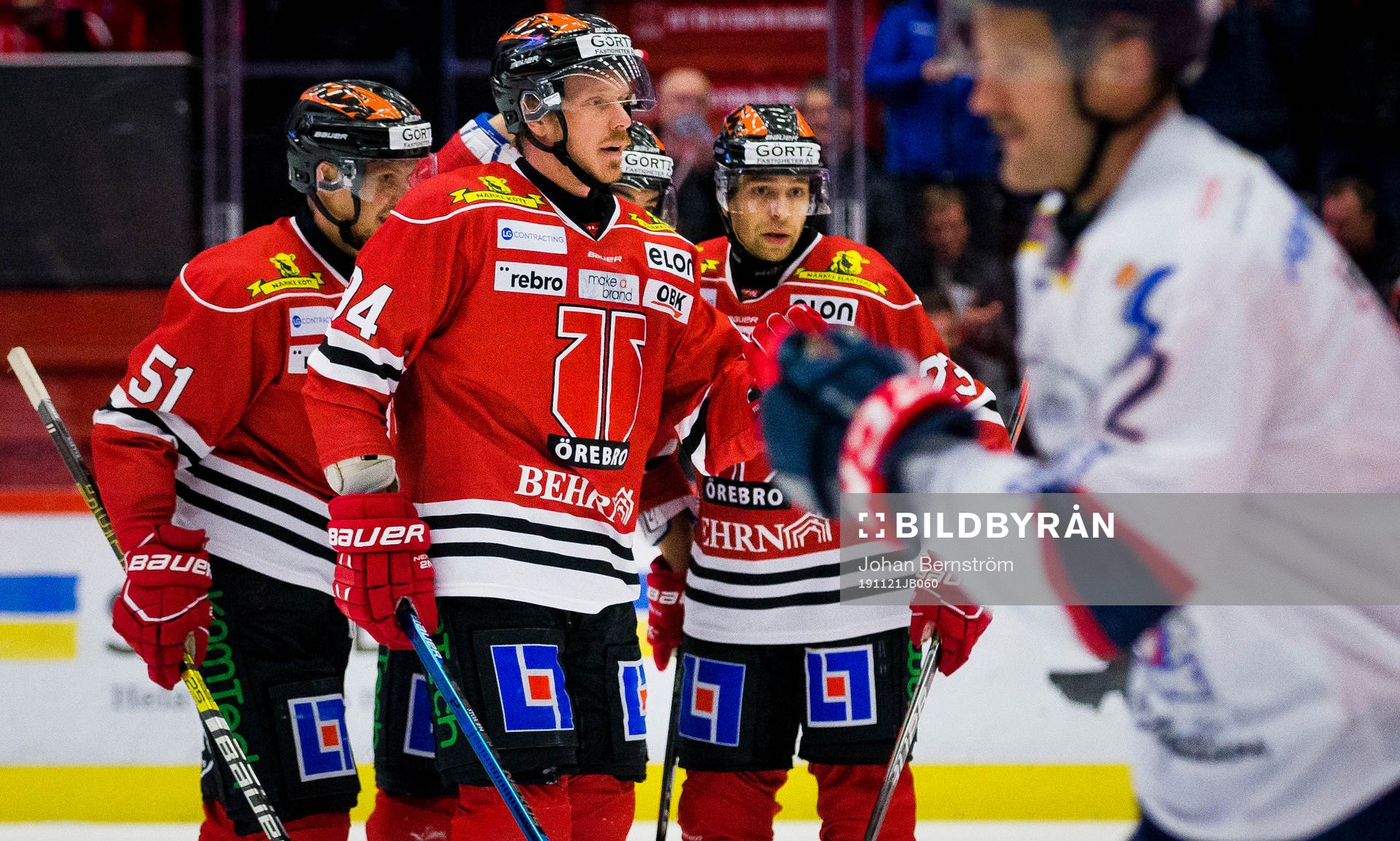 Örebros Kristian Näkyvä jublar med Shane Harper och Ryan