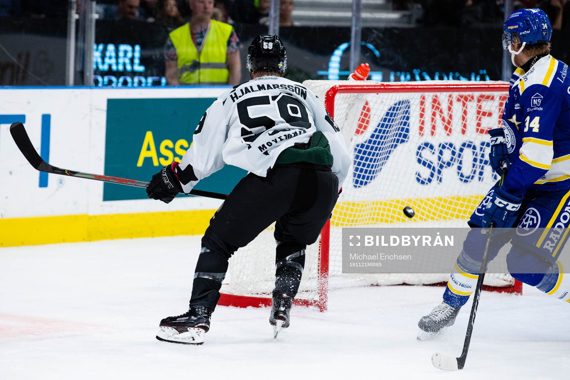 Frölundas Simon Hjalmarsson skjuter 3-0