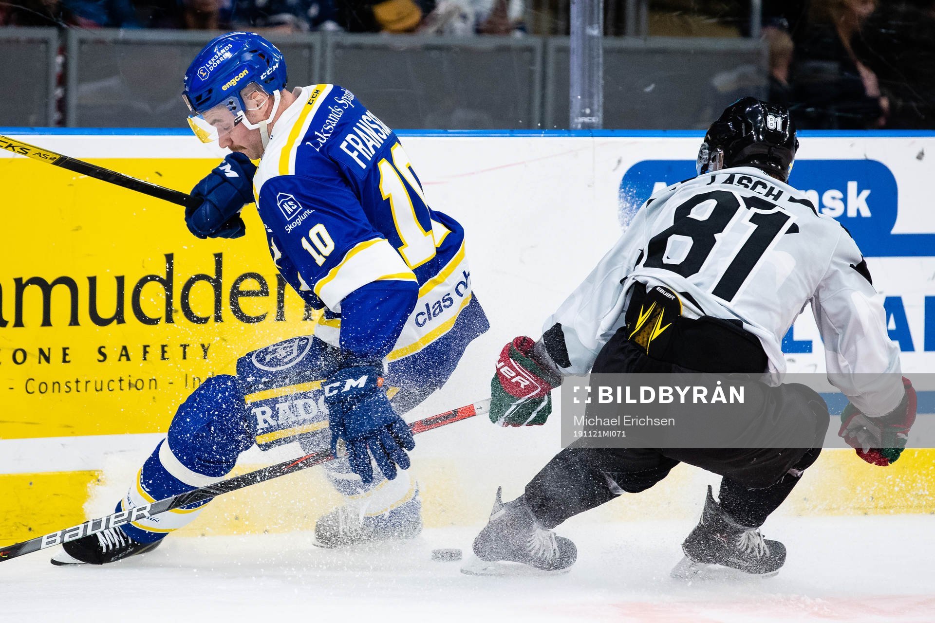 Leksands Johan Fransson och Frölundas Ryan Lasch