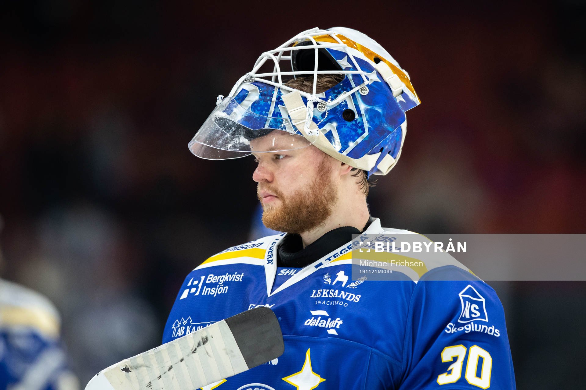 Leksands målvakt Janne Juvonen deppar