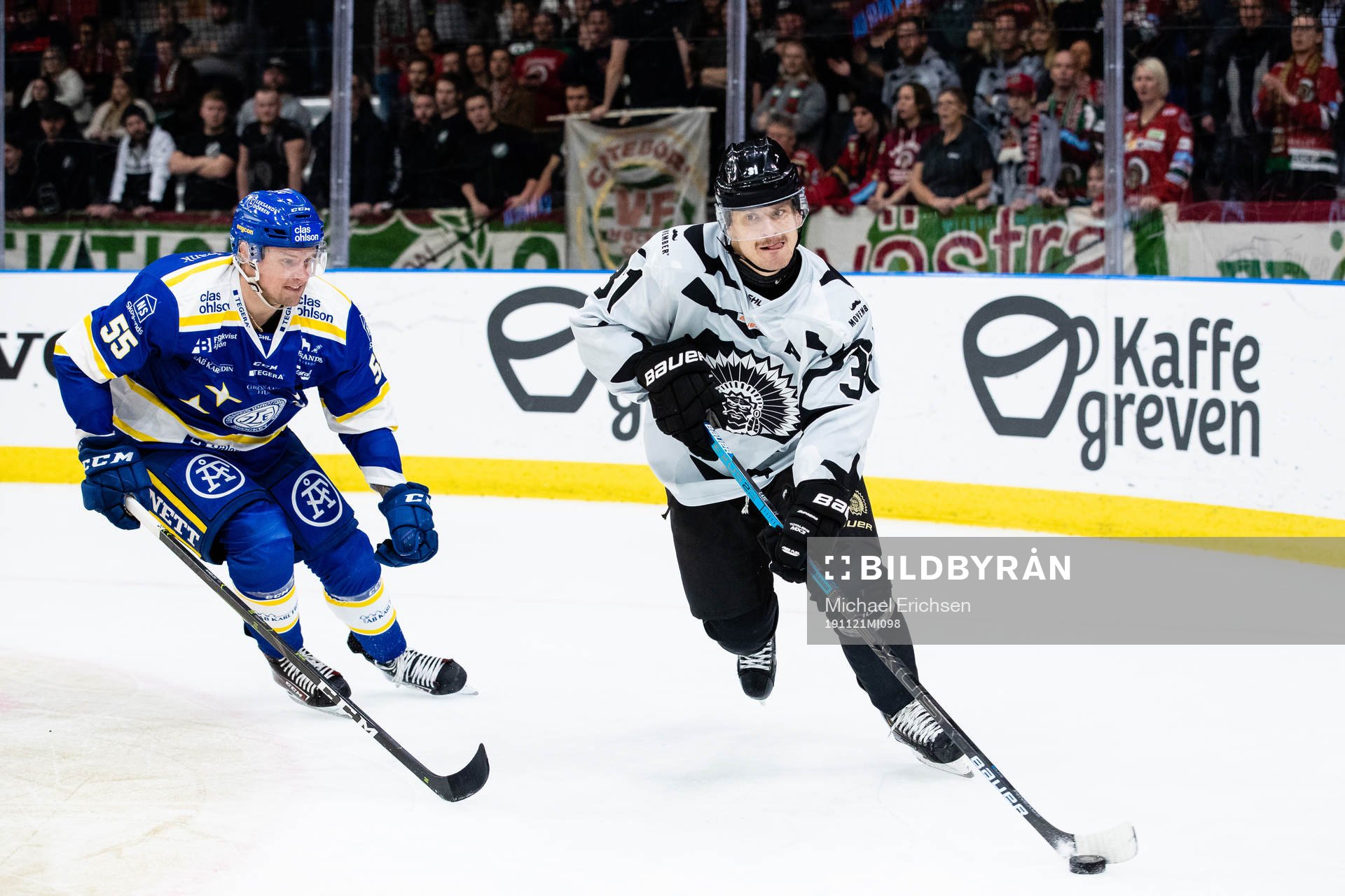 Leksands Jonas Ahnelöv och Frölundas Nicklas Lasu