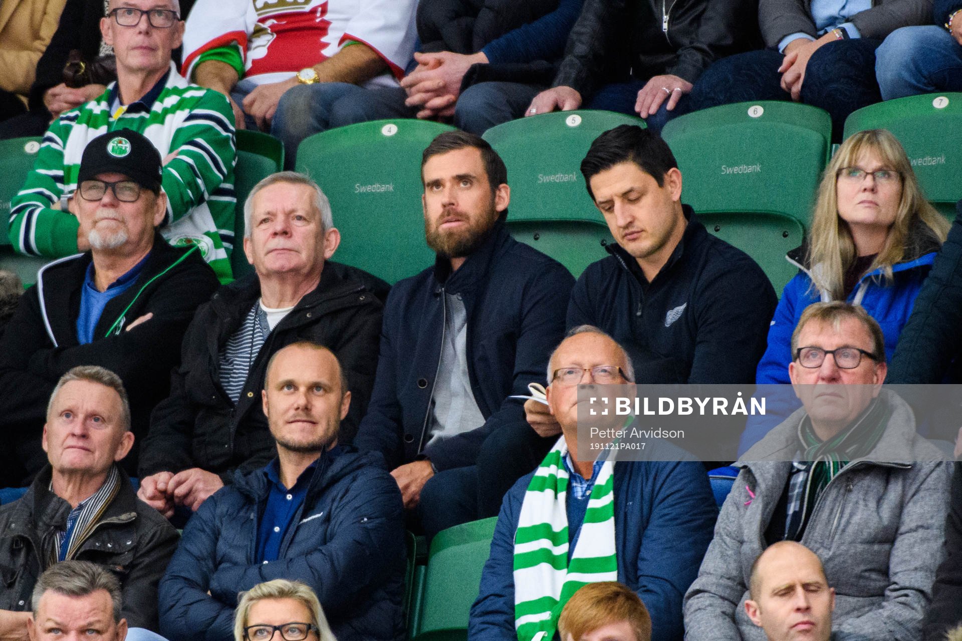 Henrik Zetterberg på läktaren