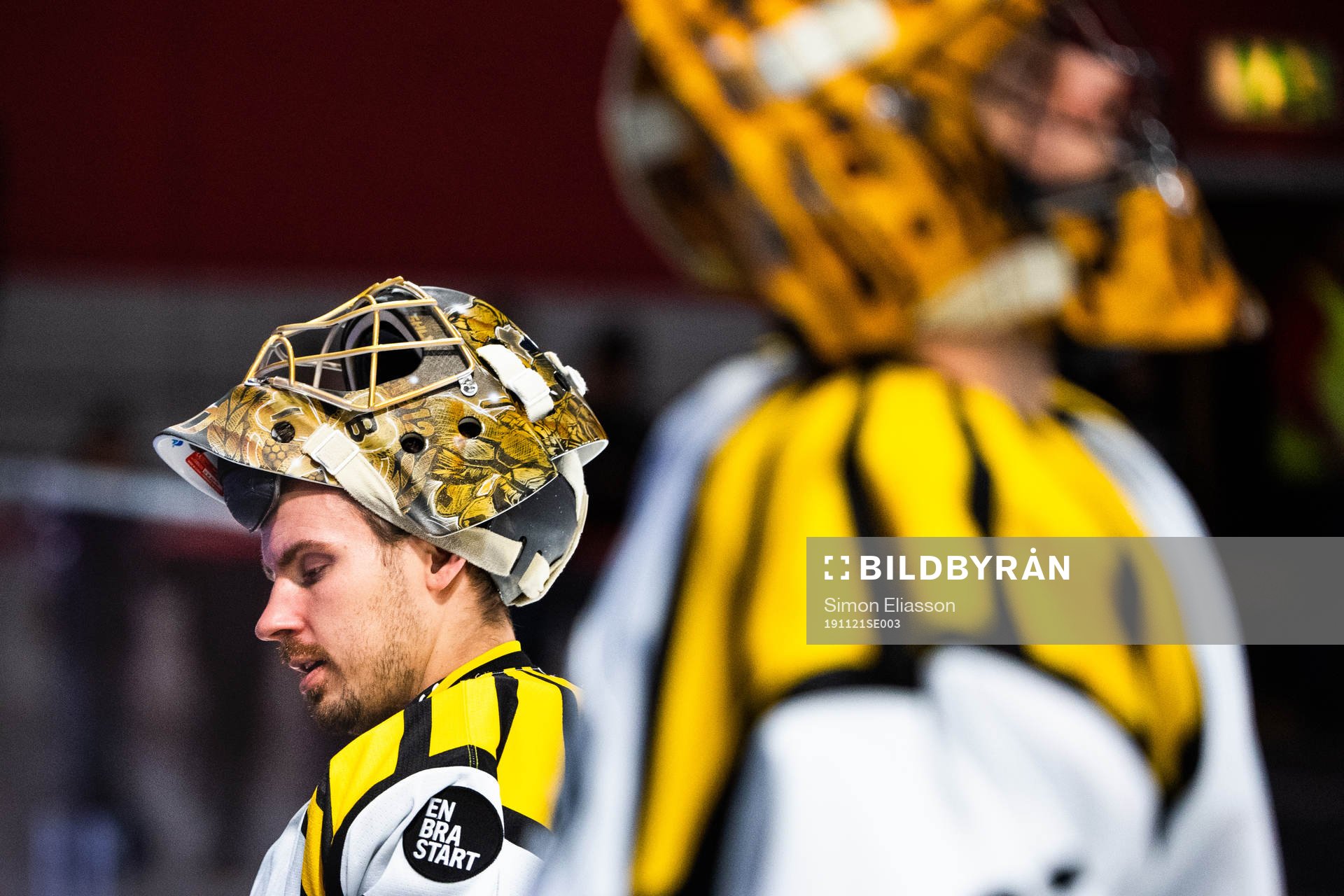 Brynäs målvakt Joacim Eriksson och målvakt Samuel Ersson