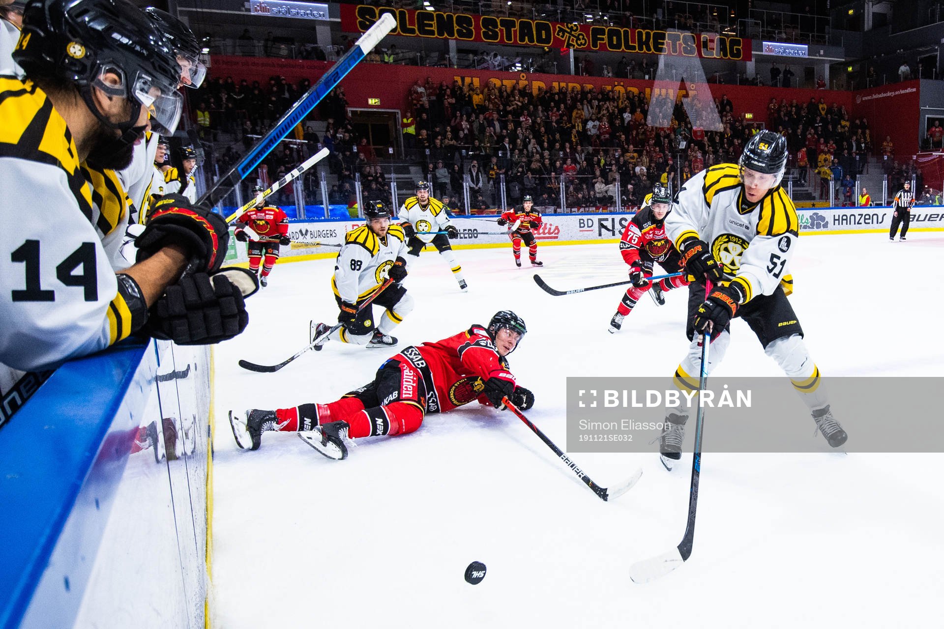 Luleås Erik Gustafsson och Brynäs Tomi Sallinen