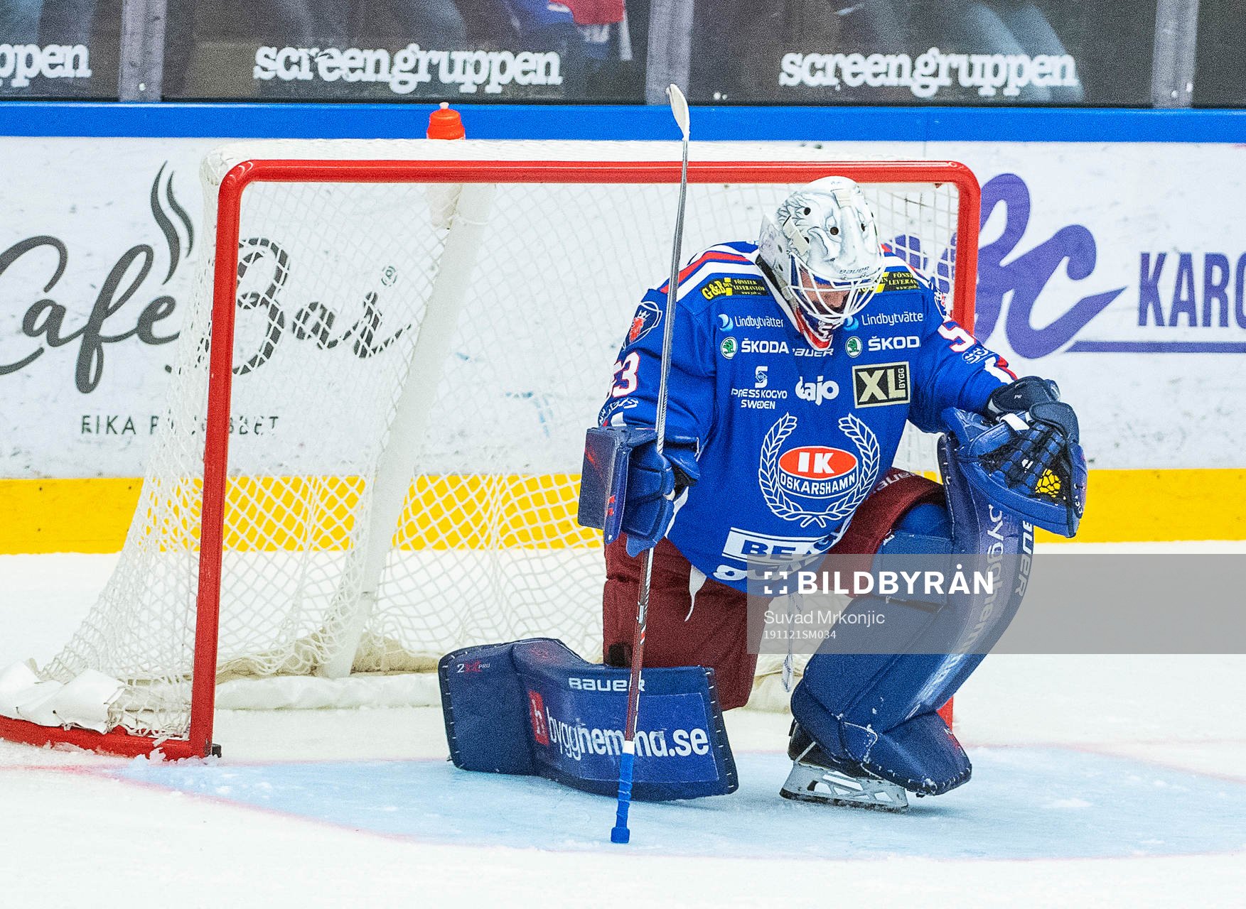 Oskarshamns målvakt Fredrik Pettersson-Wentzel deppar