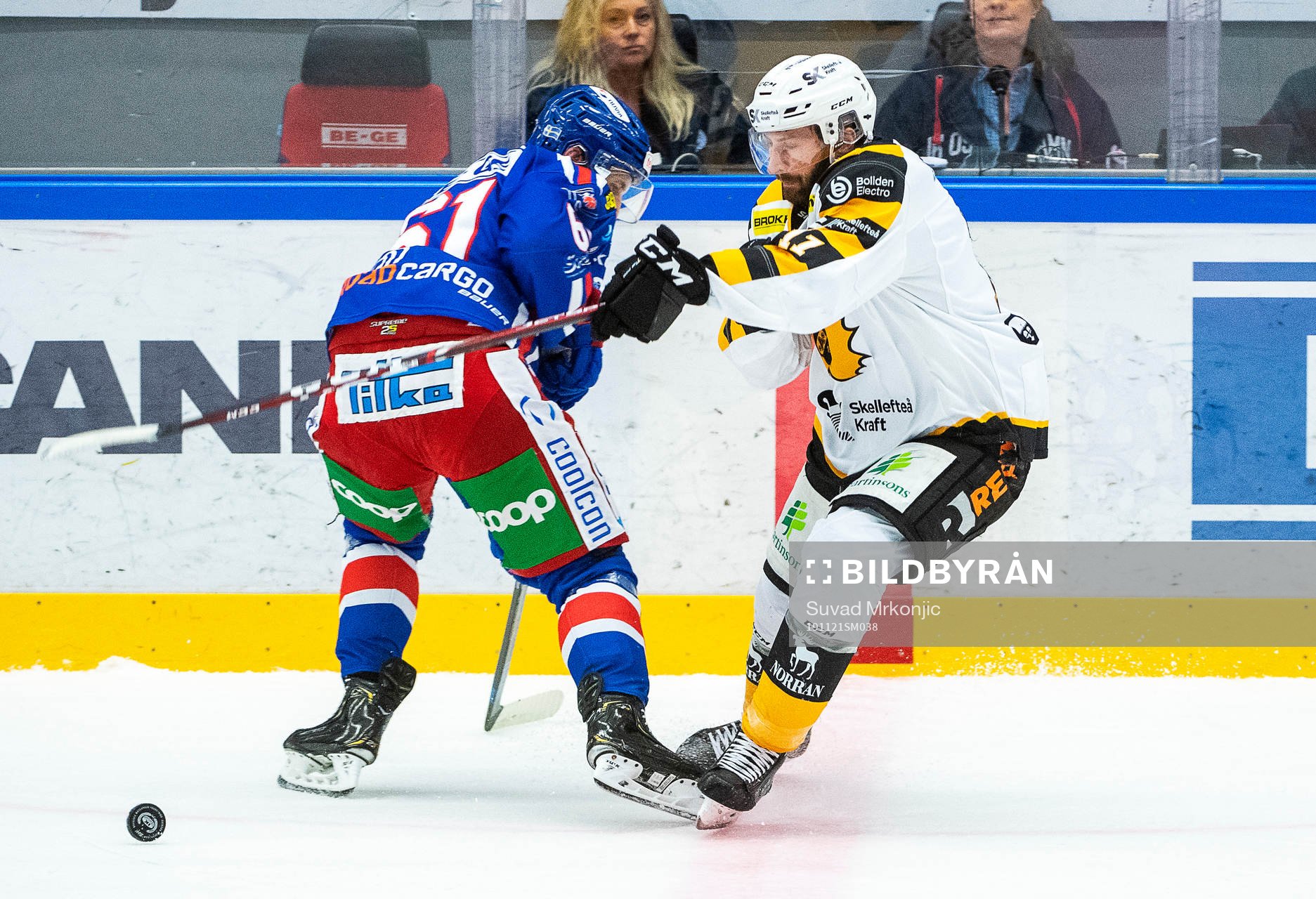 Oskarshamns Emil Wahlberg och Skellefteås Tom Pyatt