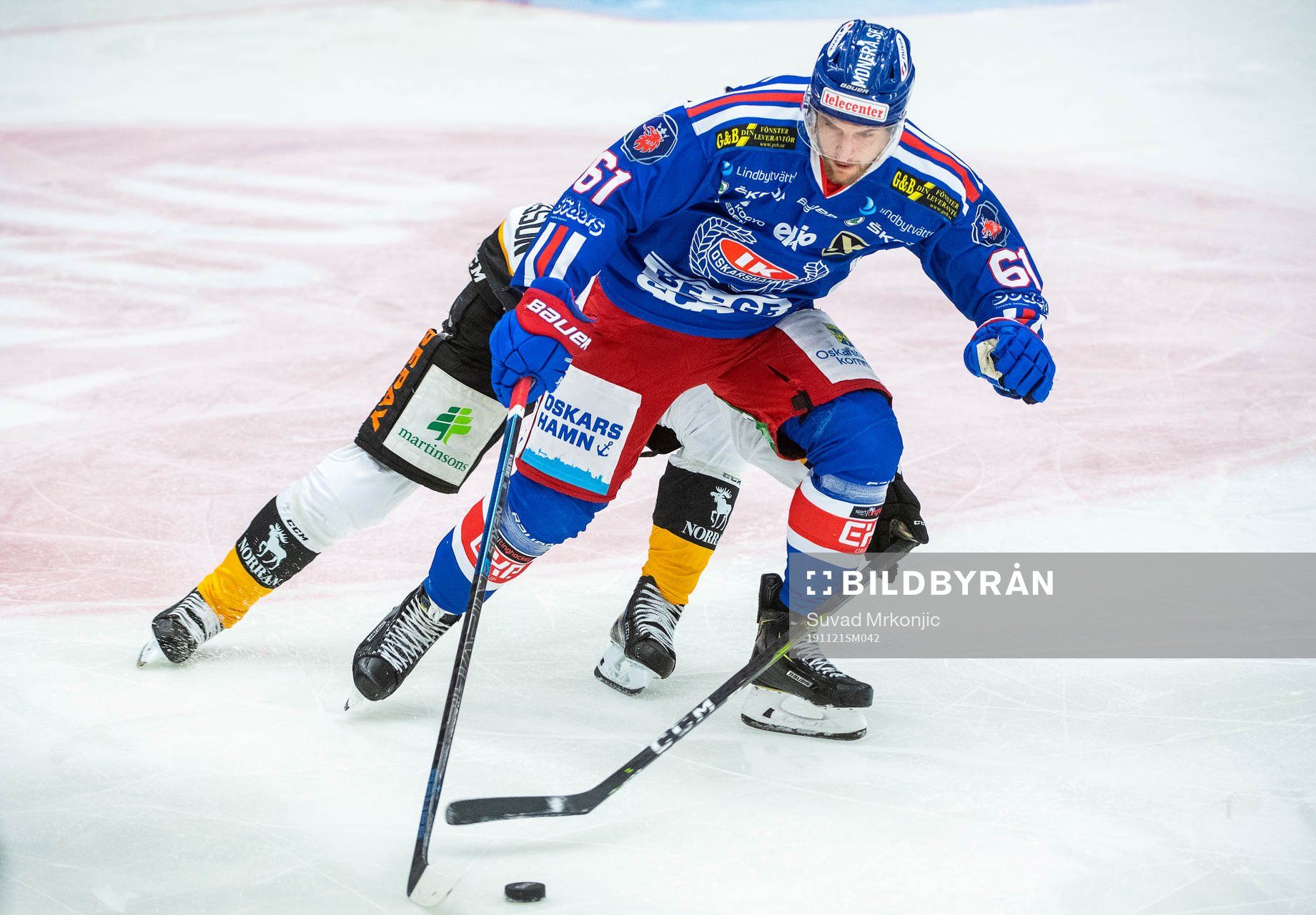Oskarshamns Emil Wahlberg och Skellefteås Adam Pettersson