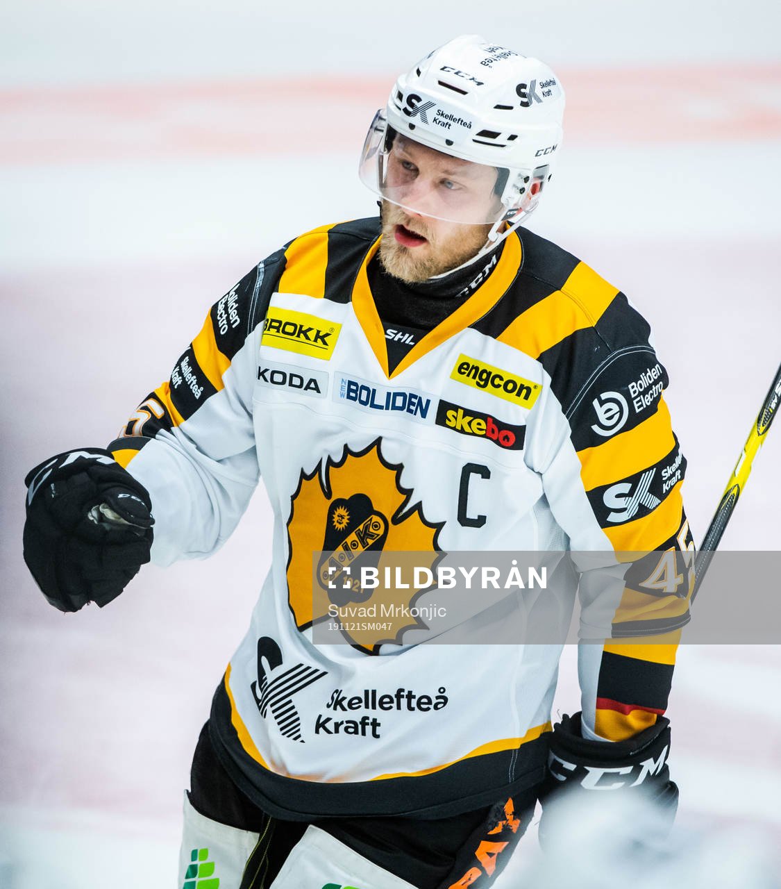 Skellefteås Oscar Möller jublar