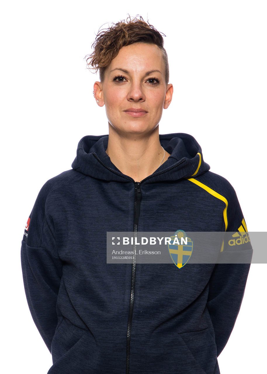 Nina Rohman Kristiansson, administratör landslag flick, poserar för ett porträtt den 22 november 2019 i Stockholm. 