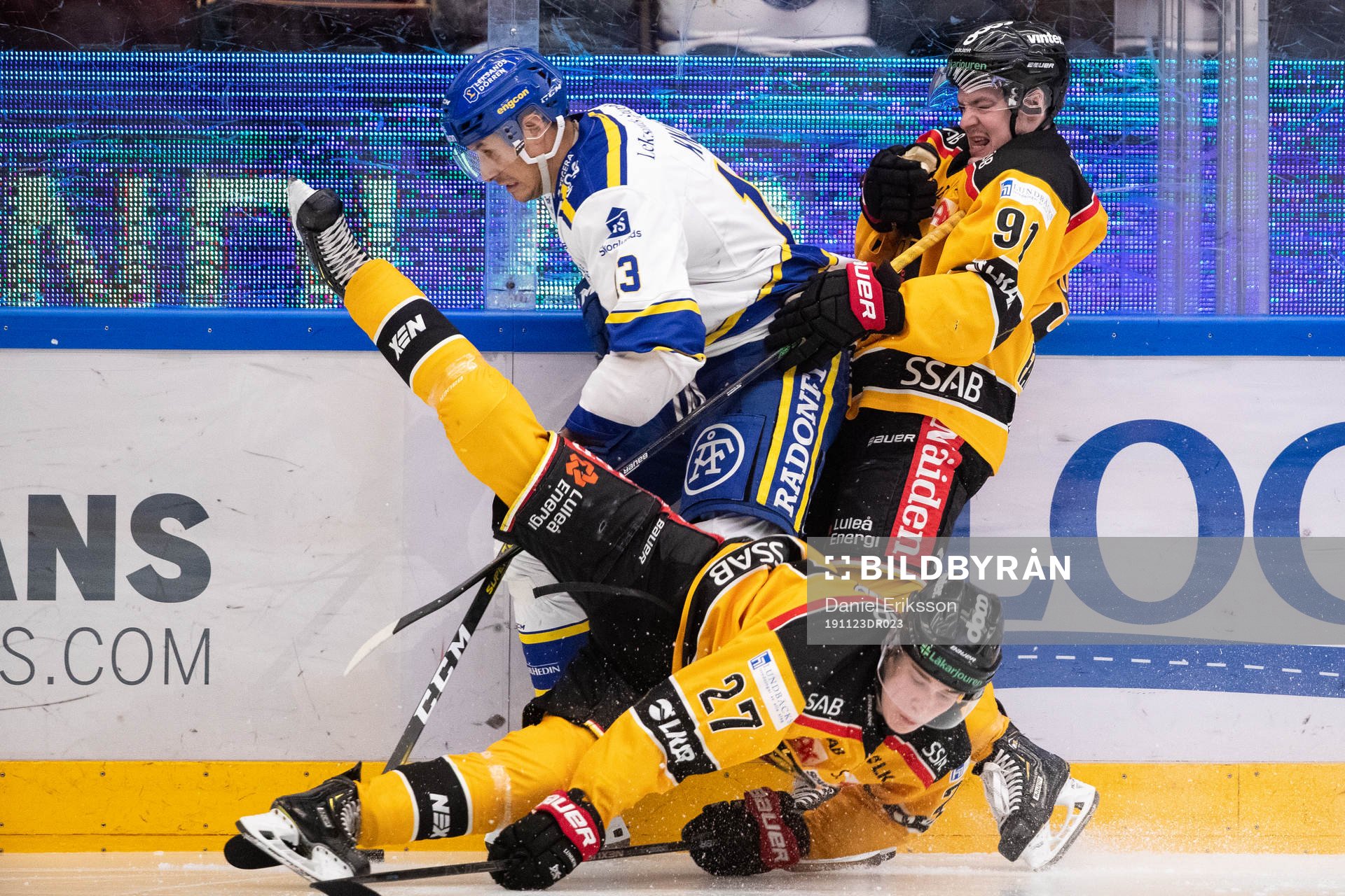 Leksands Jon Knuts och Luleås Austin Farley och Nils