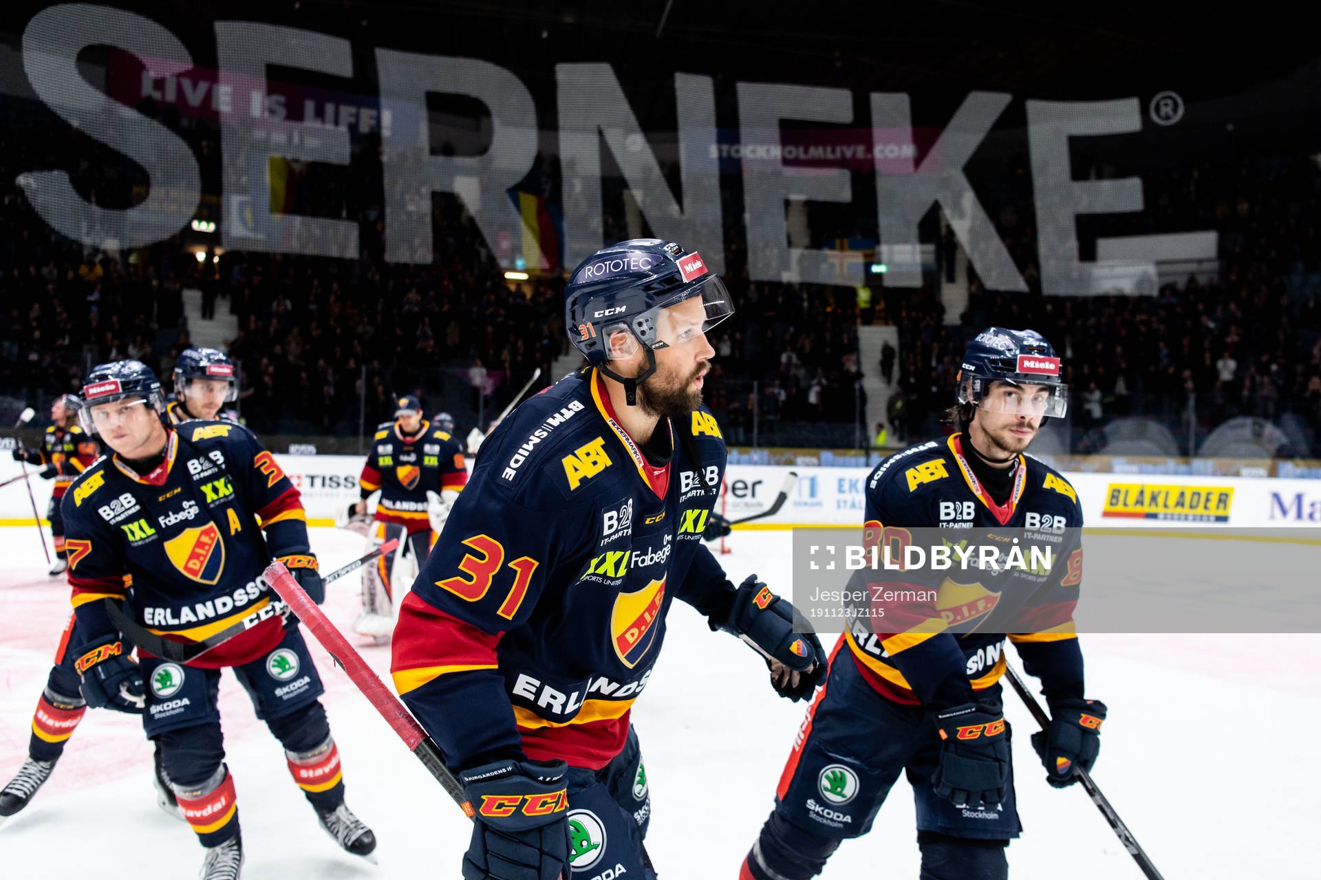 Djurgårdens Dick Axelsson jublar