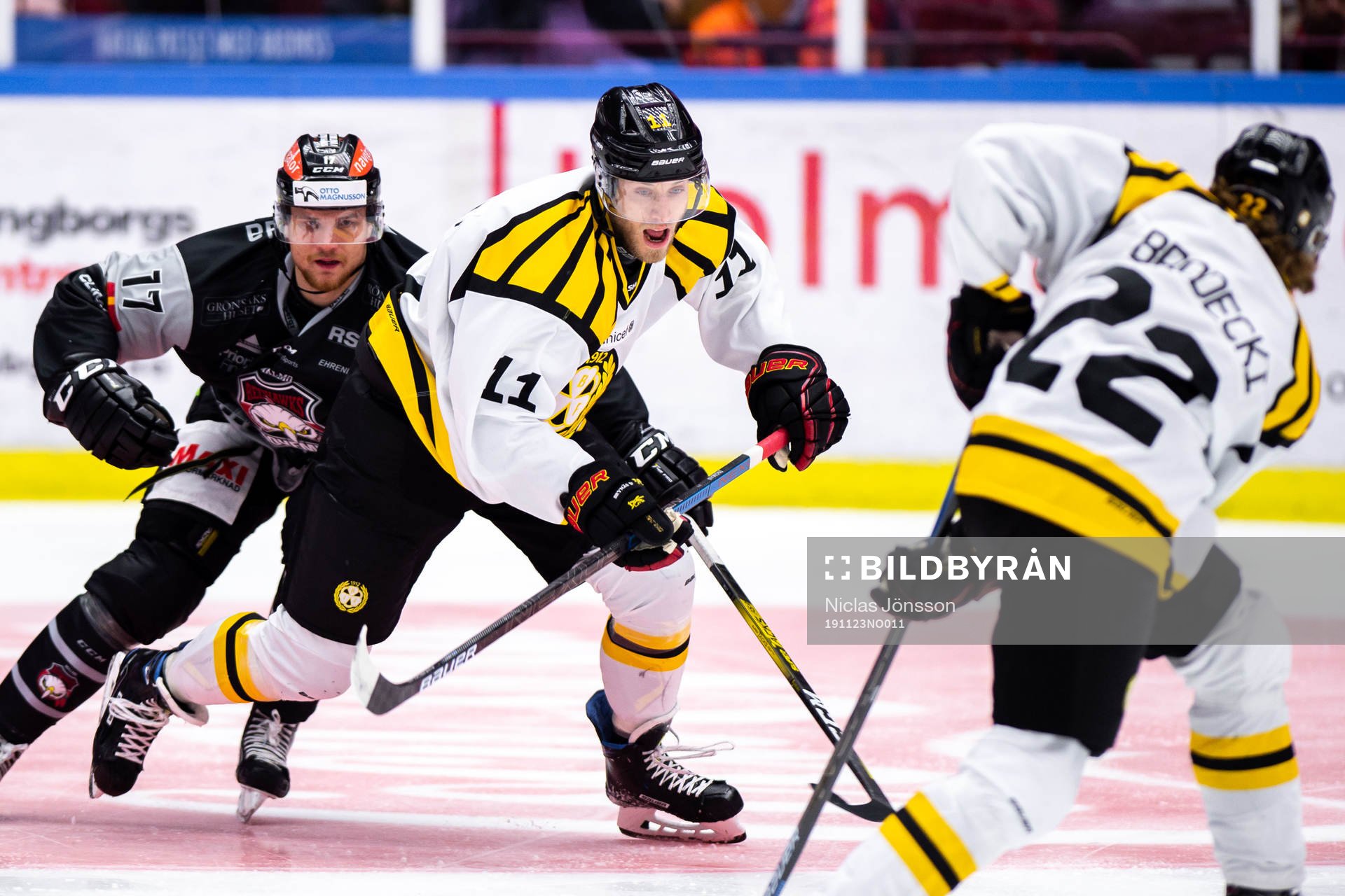 Malmö Redhawks Max Görtz och Brynäs Josef Ingman