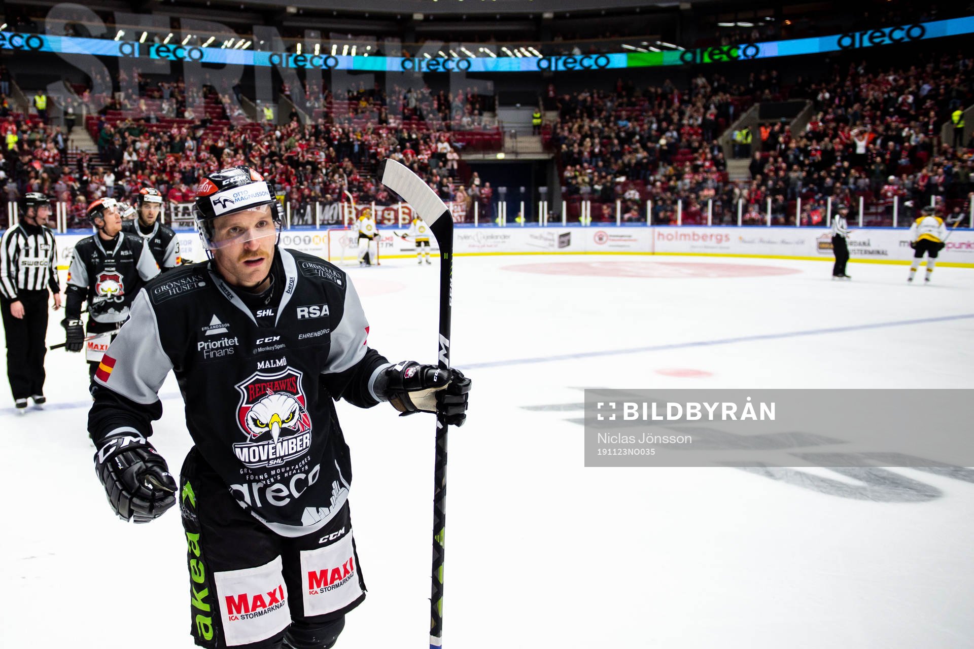 Malmö Redhawks Frederik Storm jublar