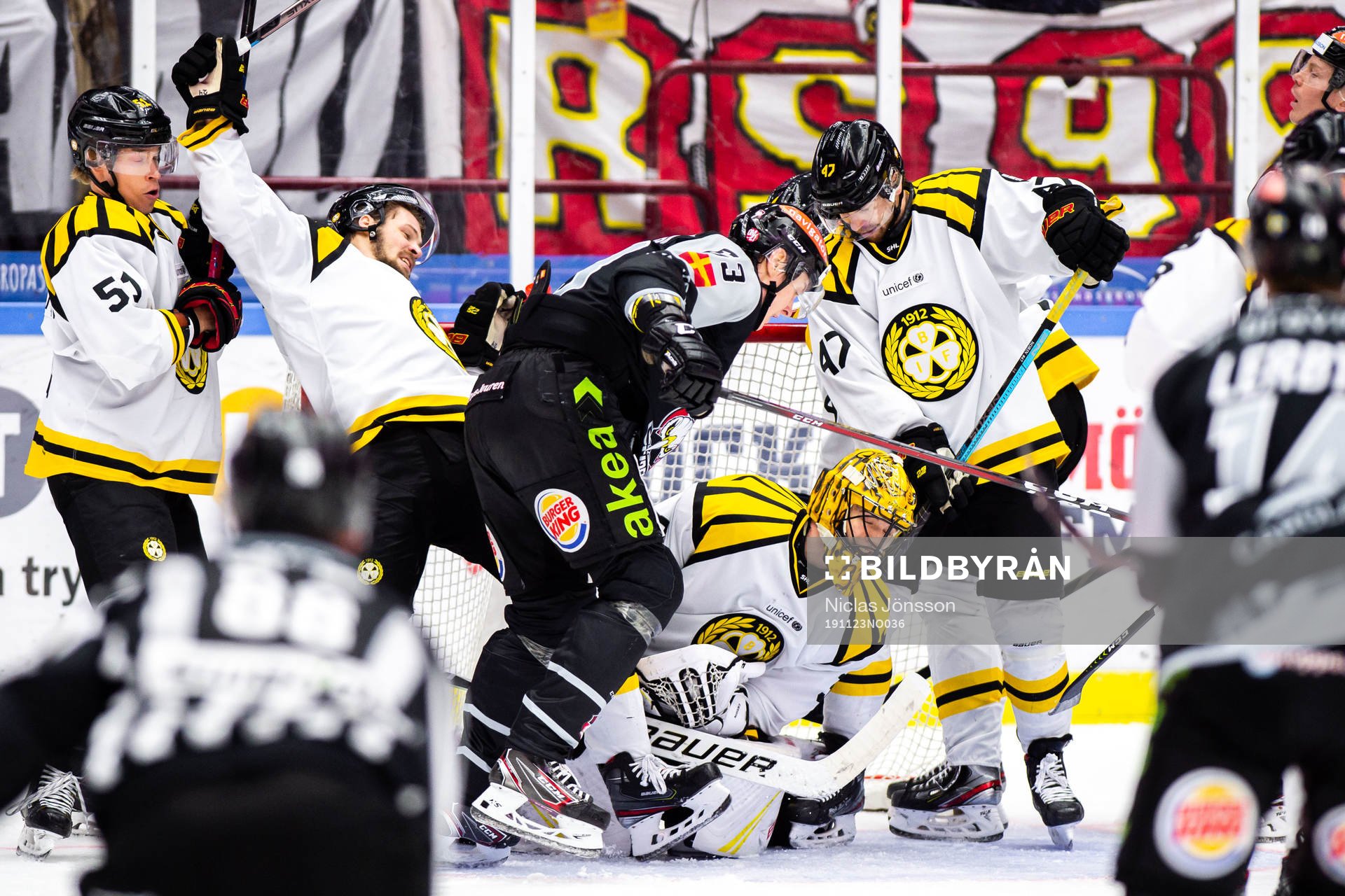 Malmö Redhawks Fredrik Händemark och Brynäs Emil Molin