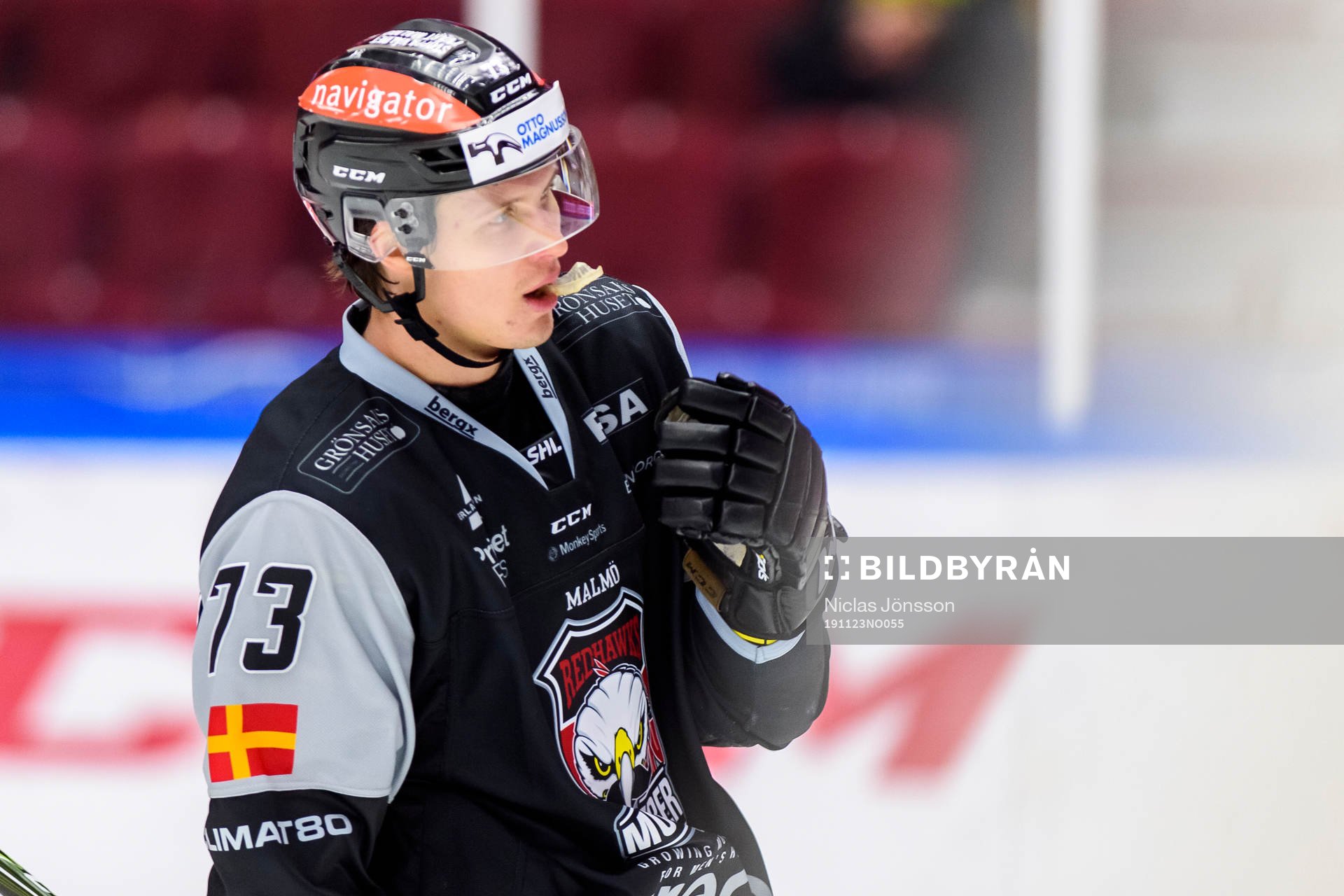 Malmö Redhawks Adam Ollas Mattsson deppar