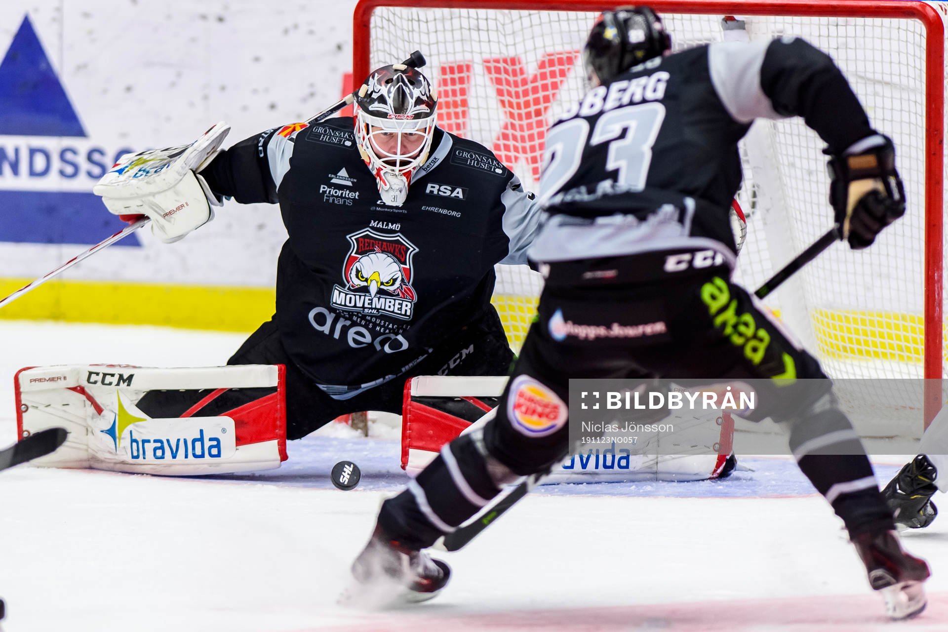 Malmö Redhawks målvakt Lars Volden