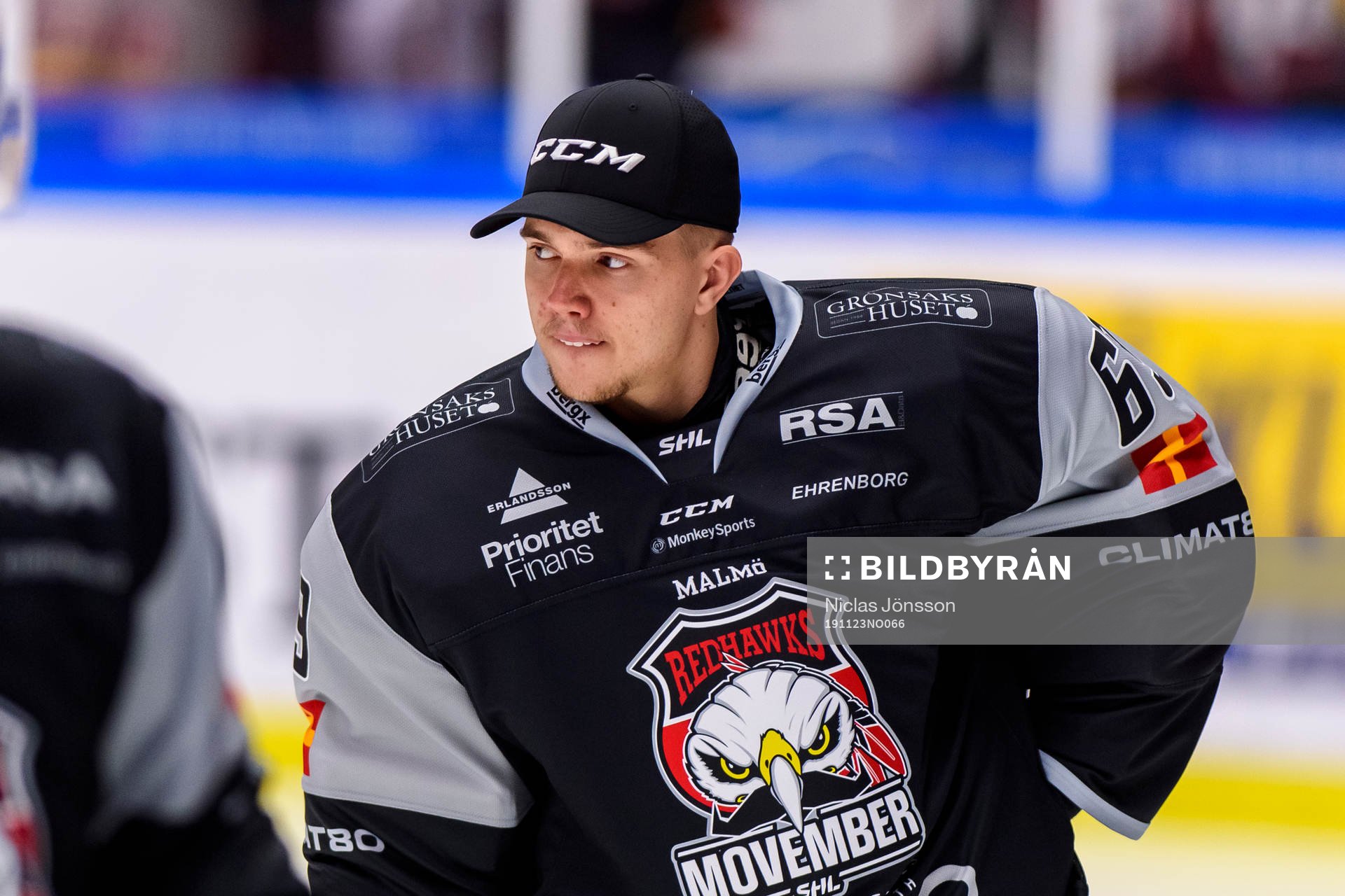 Malmö Redhawks målvakt Anton Malmborg