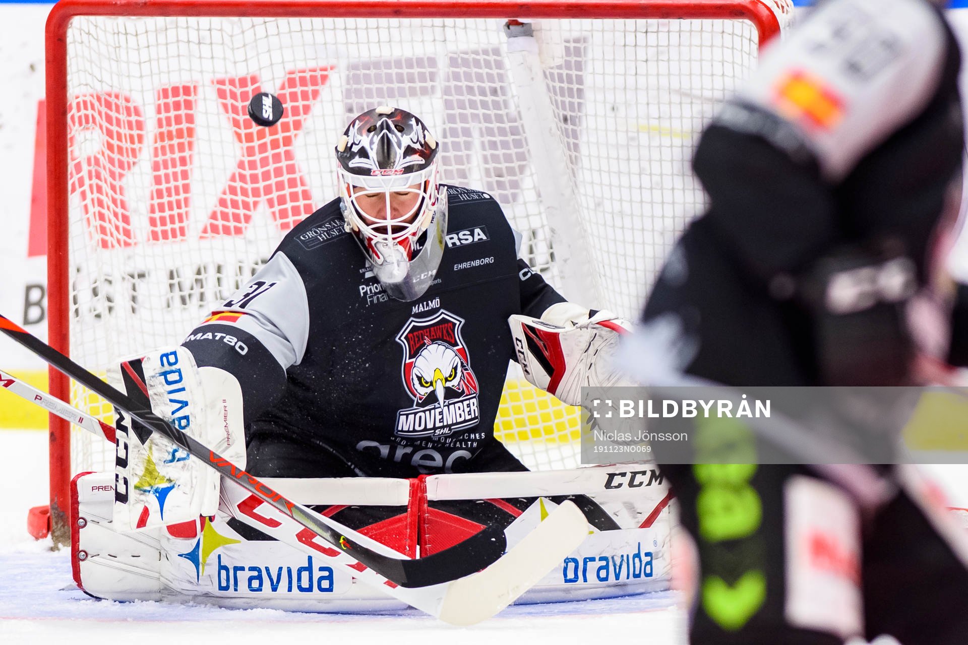Malmö Redhawks målvakt Lars Volden  Malmö Redhawks