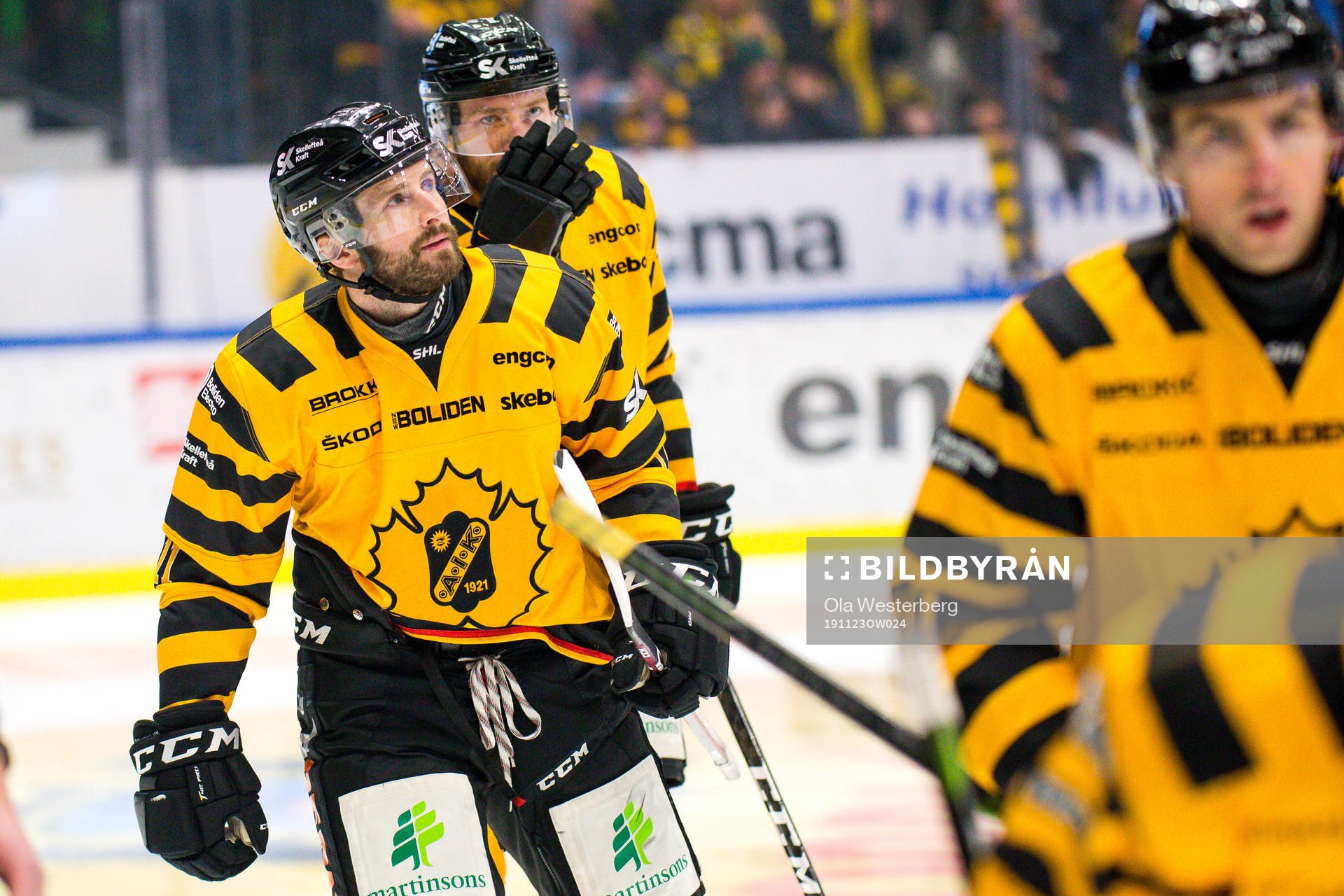 Skellefteås Tom Pyatt jublar