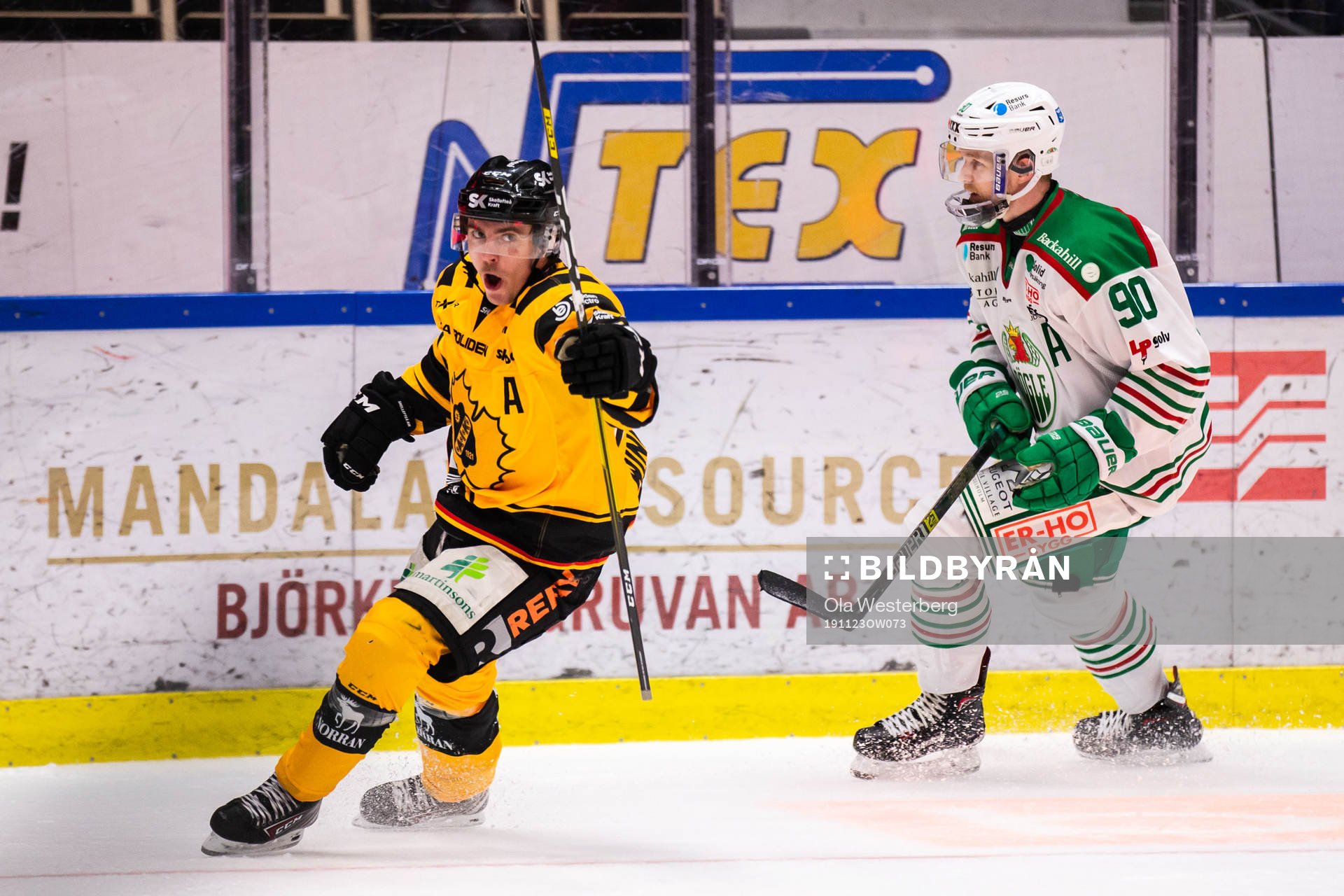 Skellefteås Andreas Wingerli jublar