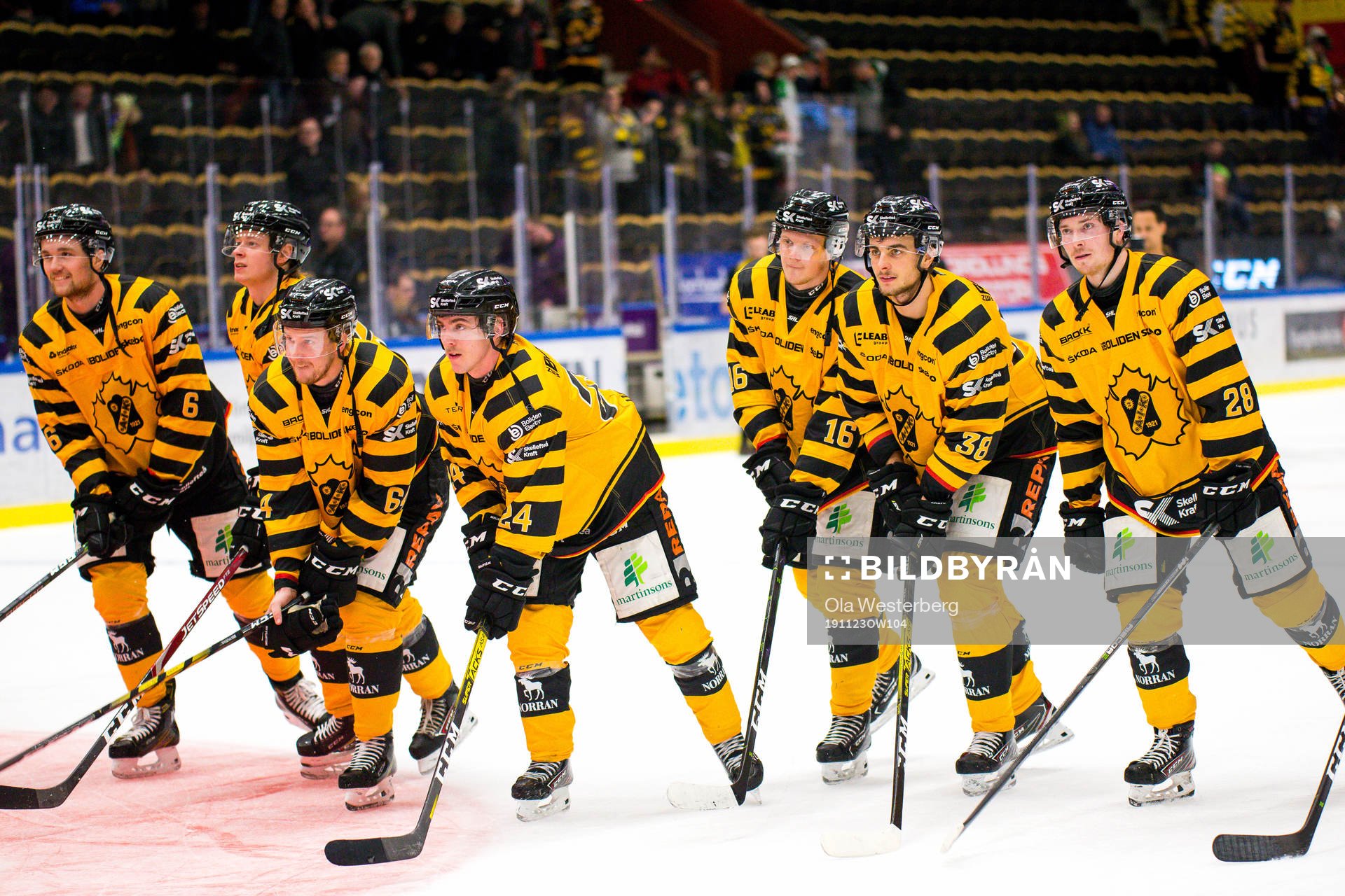 Skellefteås spelare jublar