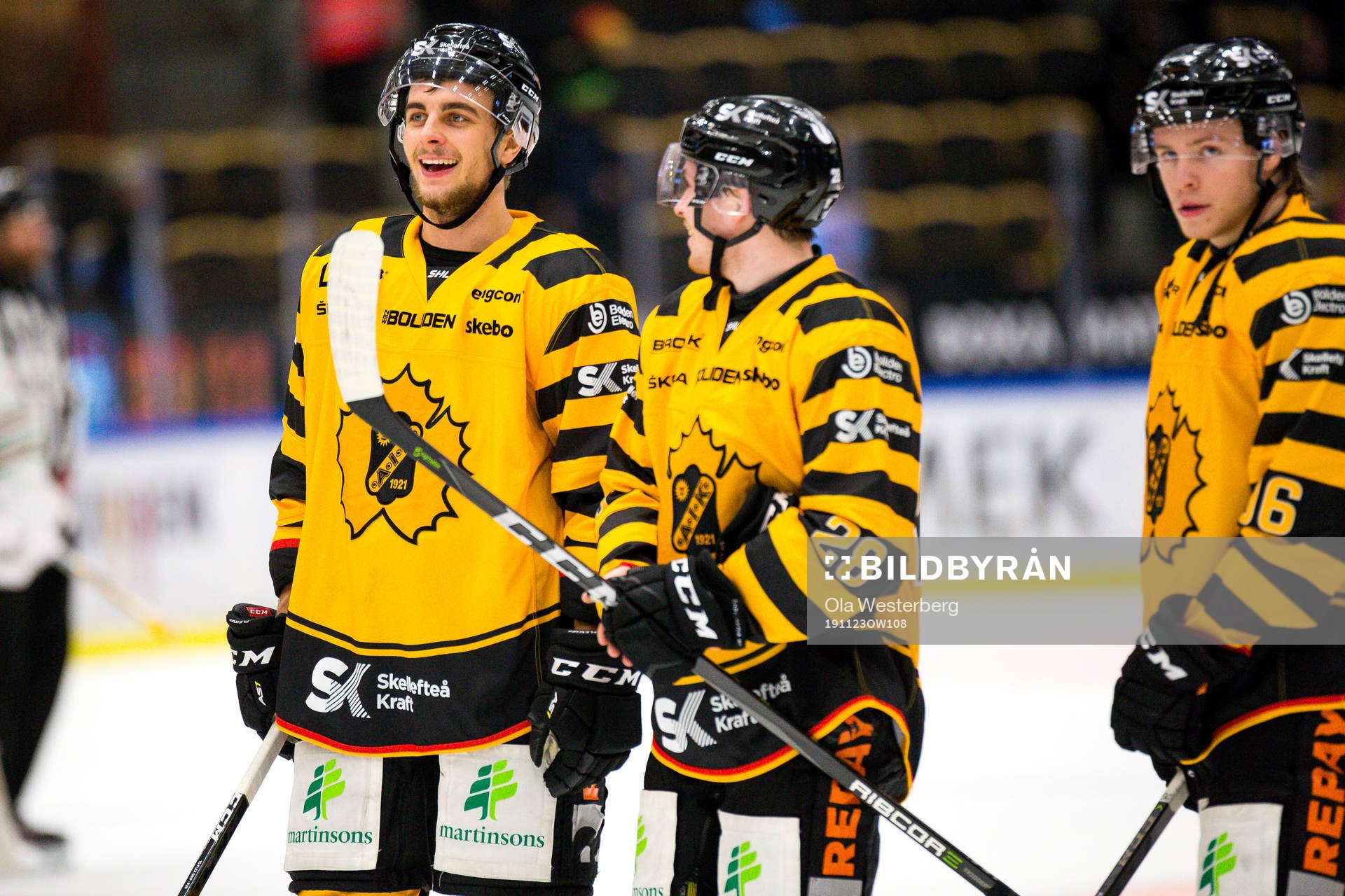 Skellefteås Jacob Olofsson jublar