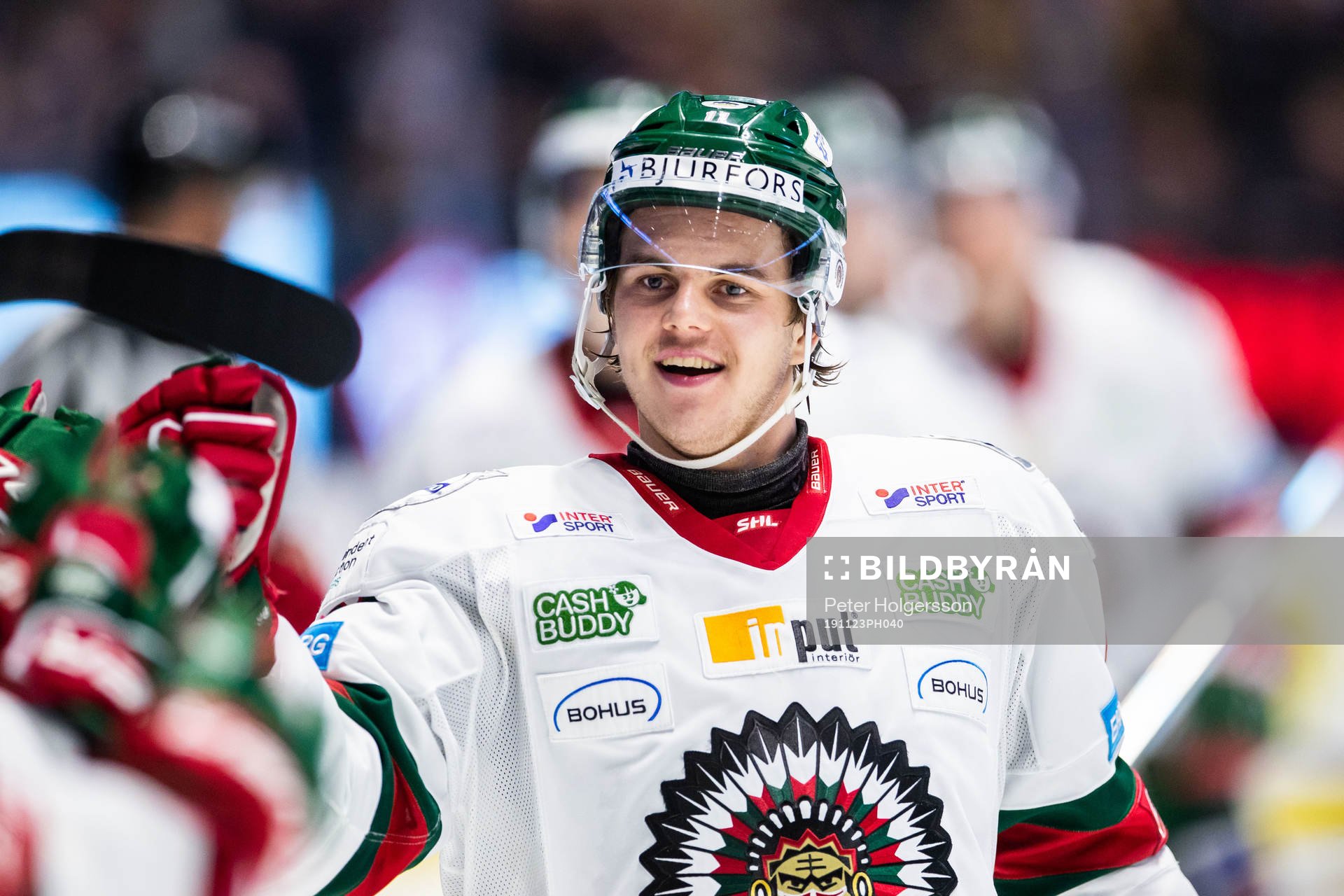 Frölundas Samuel Fagemo jublar