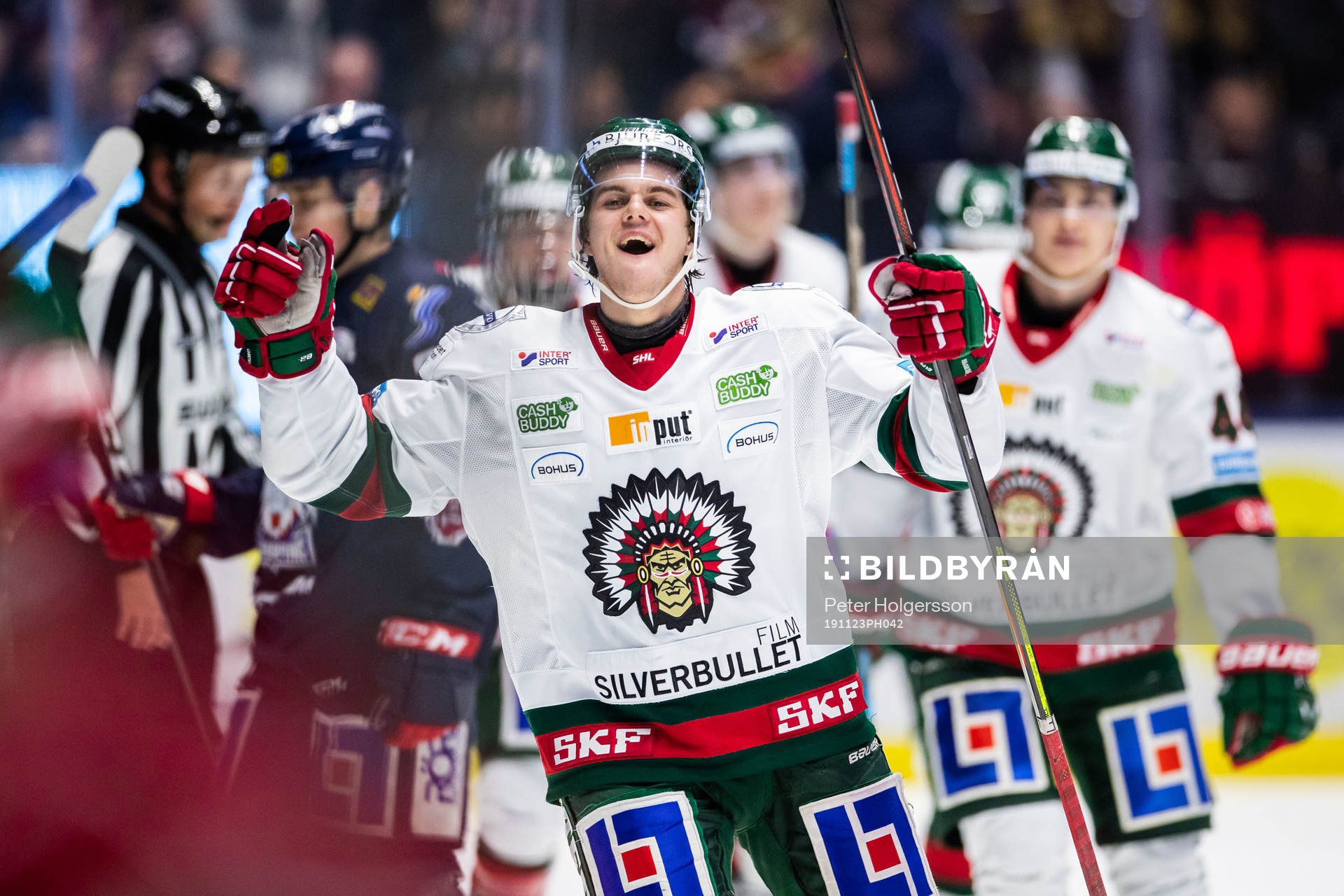 Frölundas Samuel Fagemo jublar