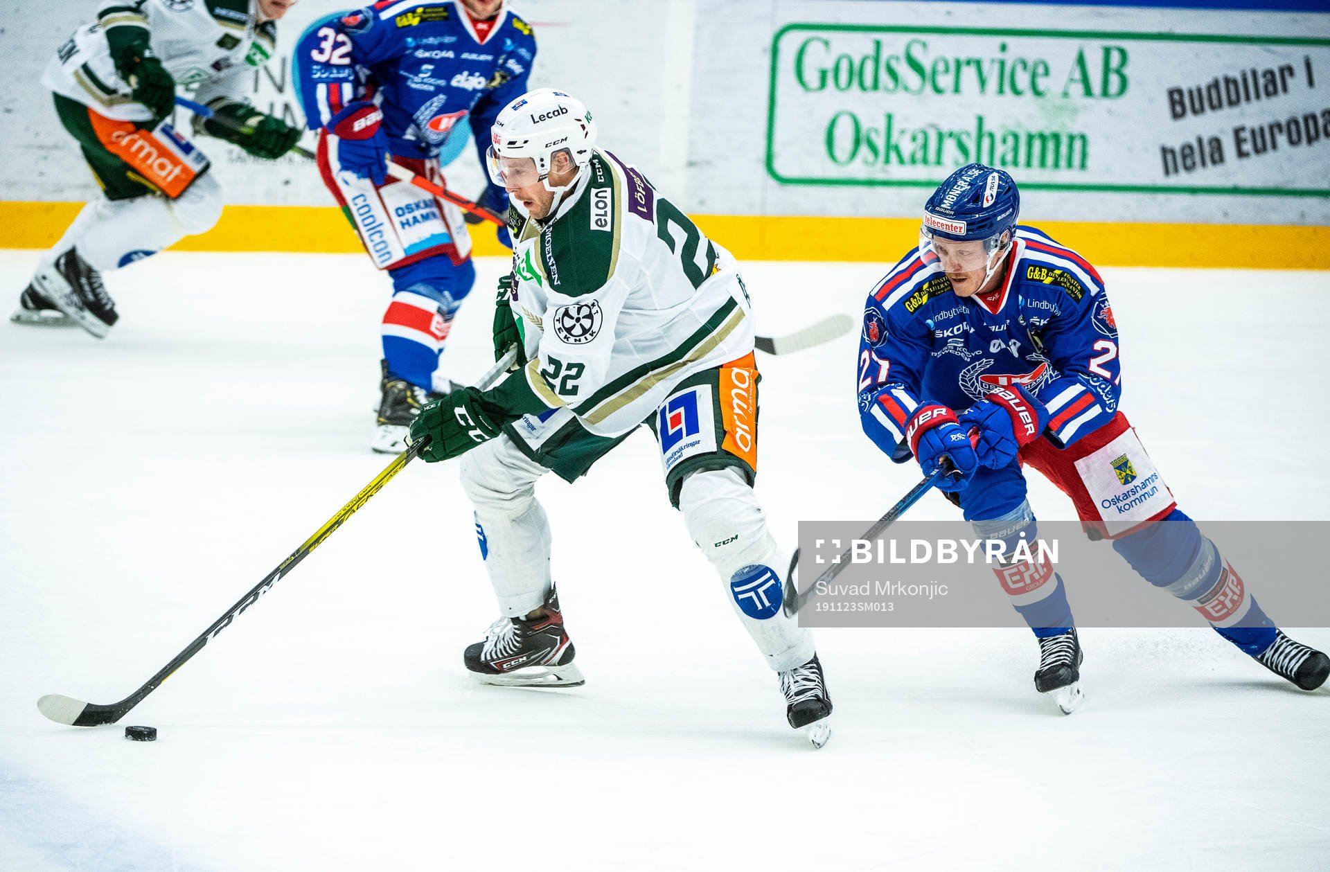 Oskarshamns Henrik Nilsson och Färjestads Per Åslund