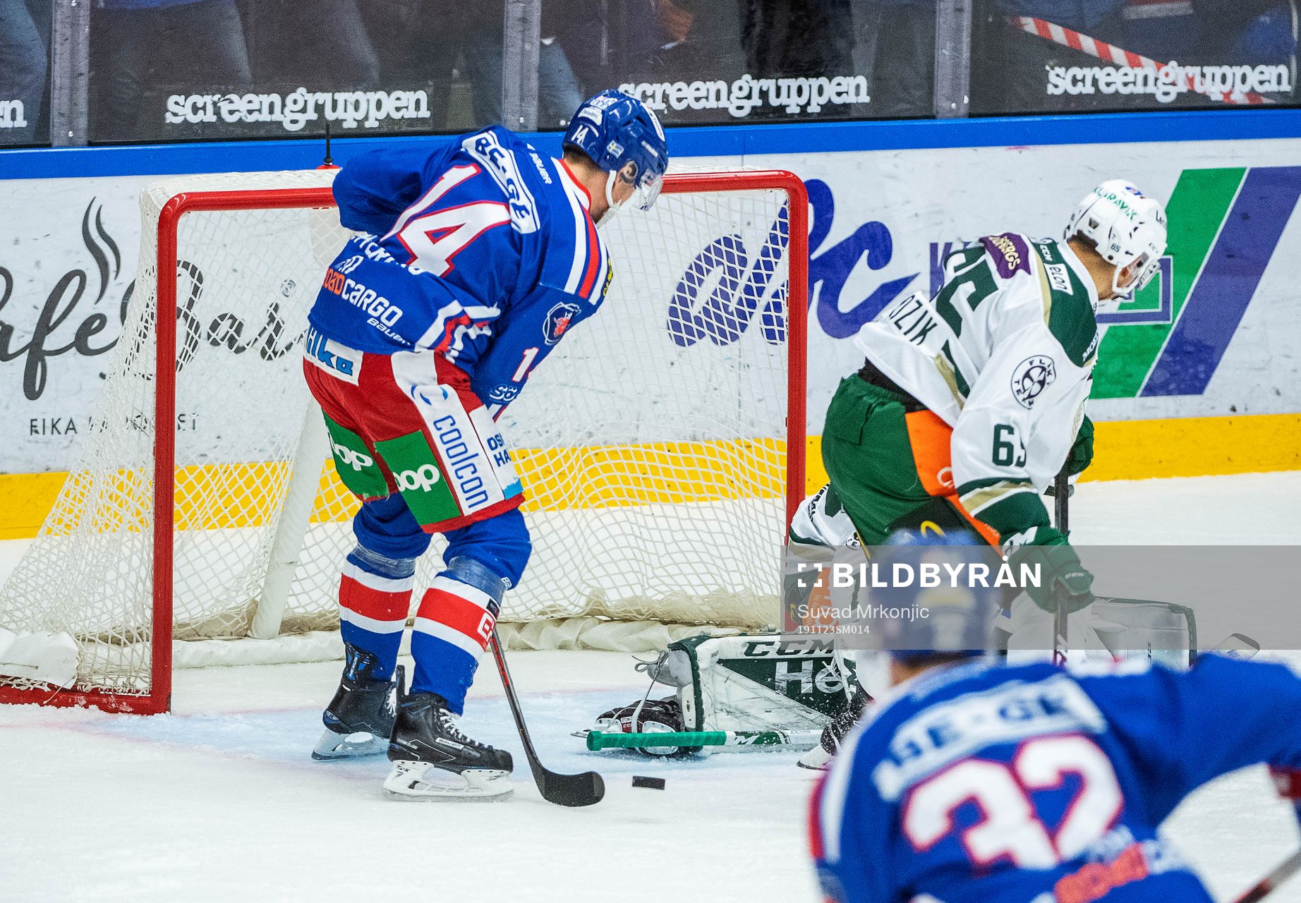 Oskarshamns Pontus Netterberg och Färjestads Vojtech Mozik