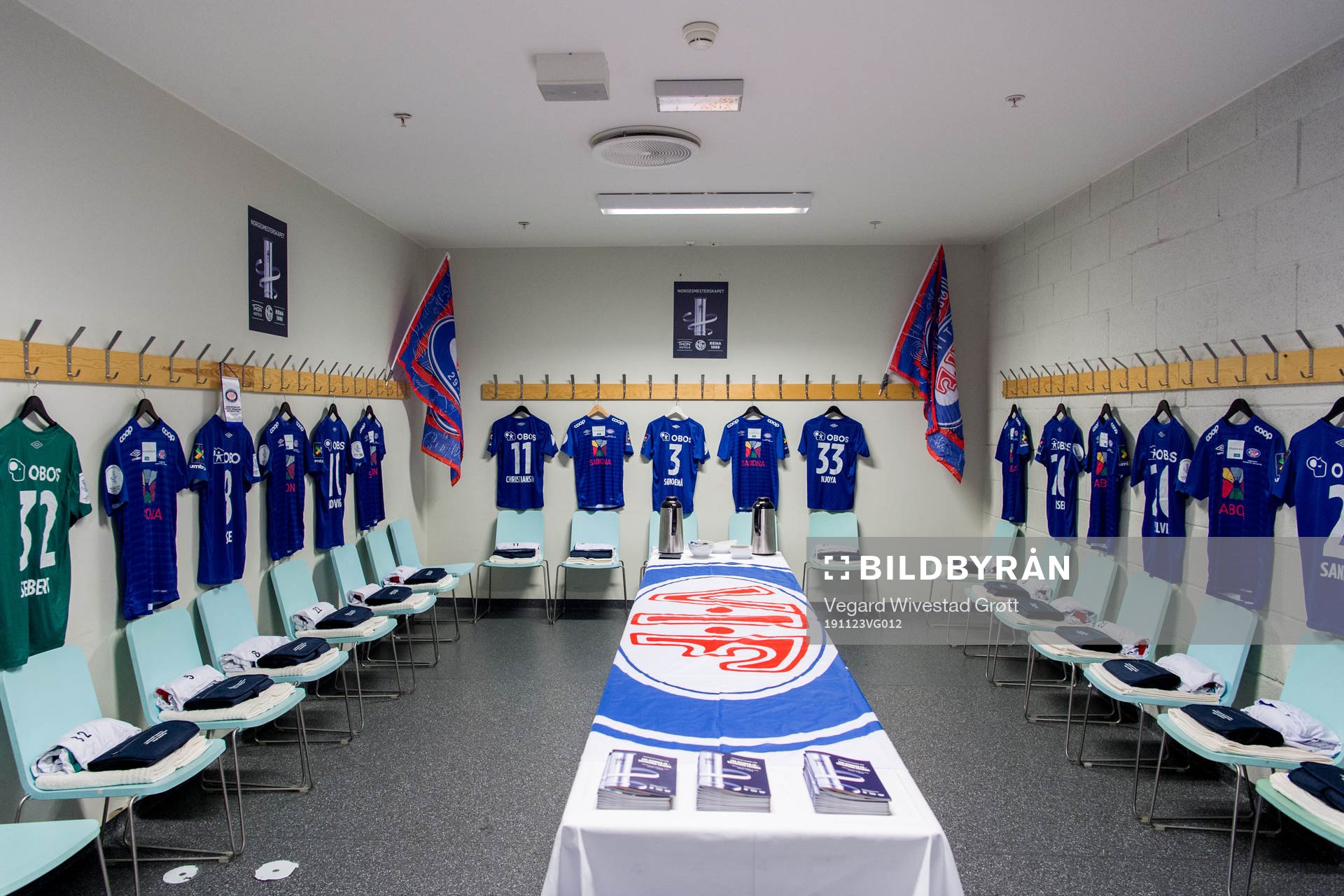 The dressing room of Vålerenga