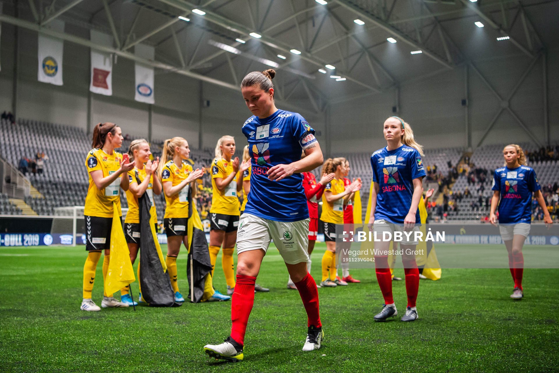Sherida Spitse of Vålerenga looks dejected