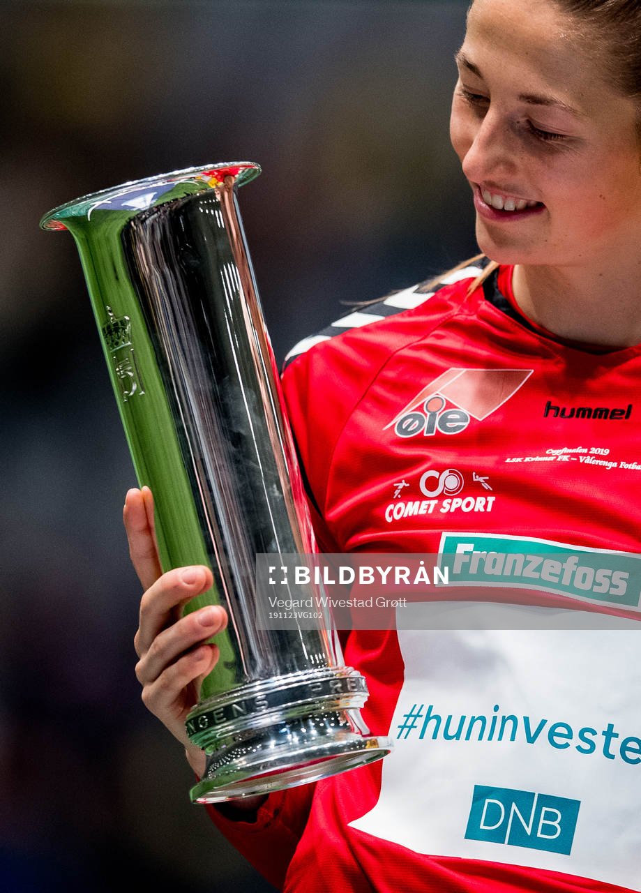 Goalkeeper Cecilie Fiskerstrand of LSK Kvinner with the