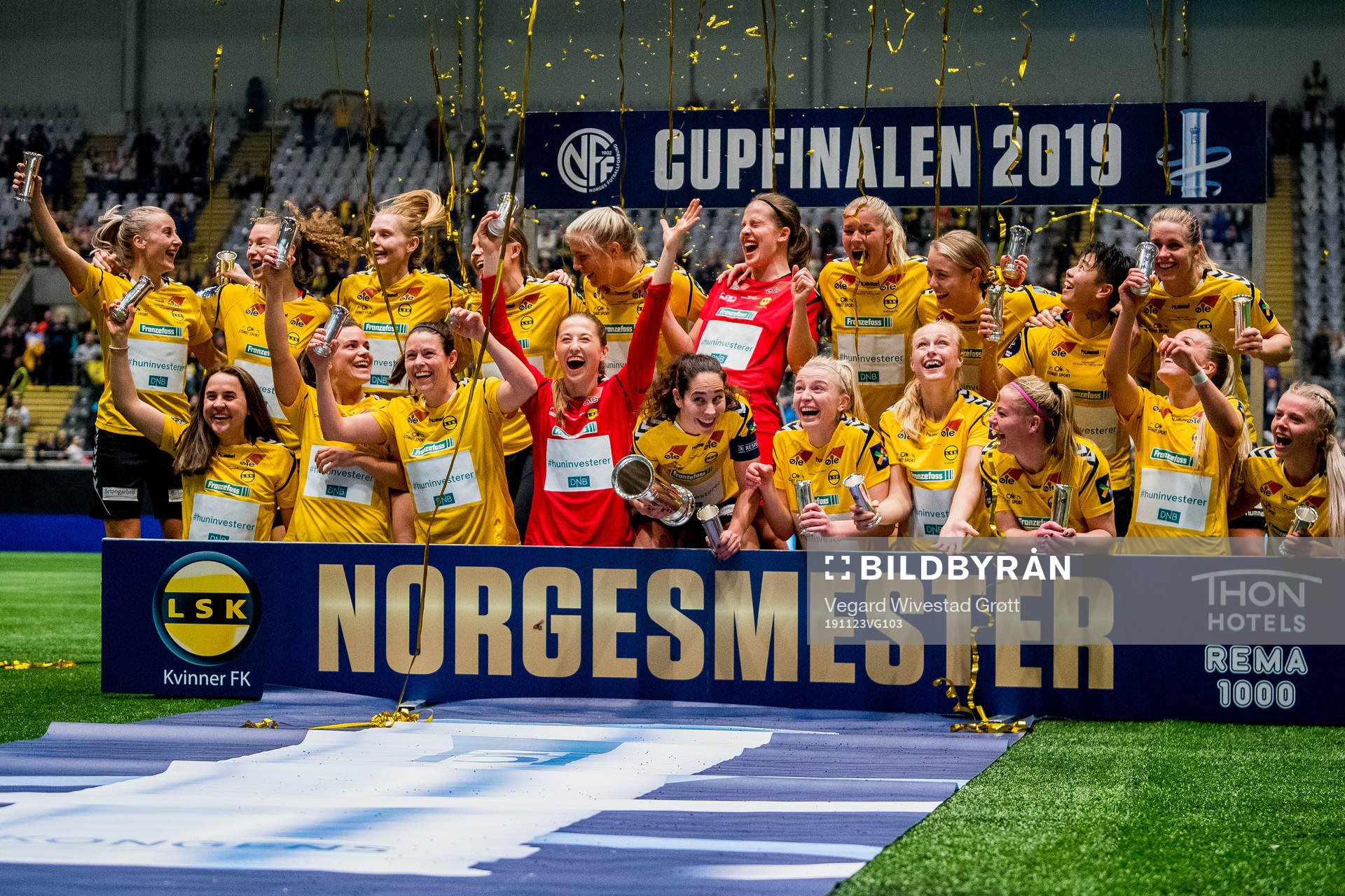 Isabell Bachor, goalkeeper Cecilie Fiskerstrand, Ingrid Moe
