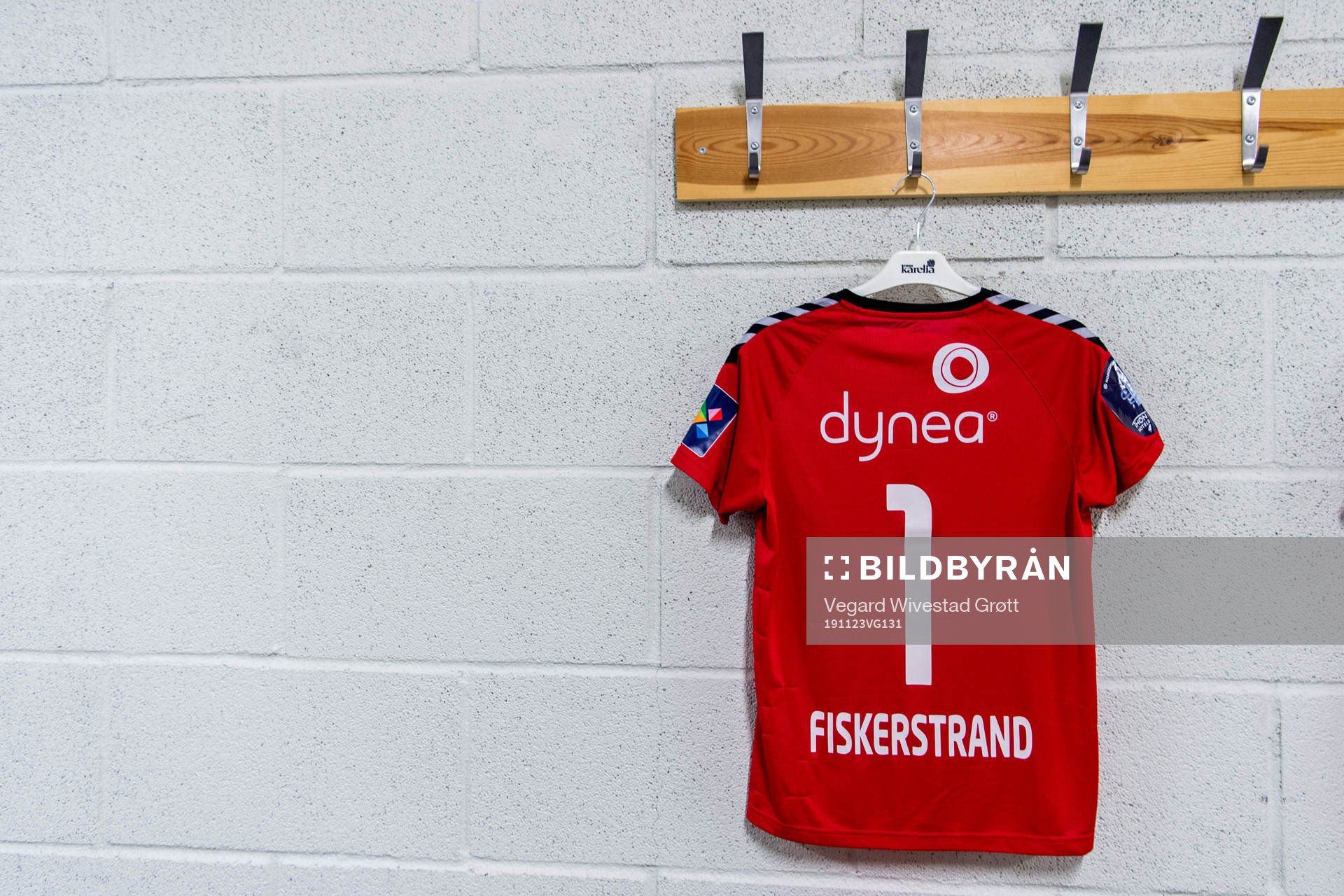 The shirt of goalkeeper Cecilie Fiskerstrand of LSK Kvinner
