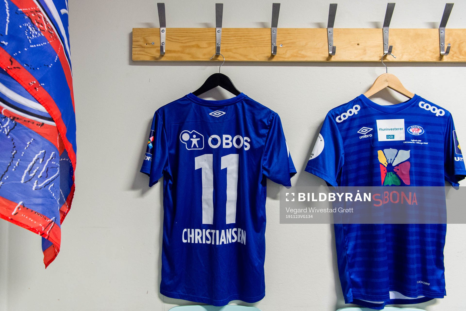 The shirt of Synne Sofie Christiansen of Vålerenga in the