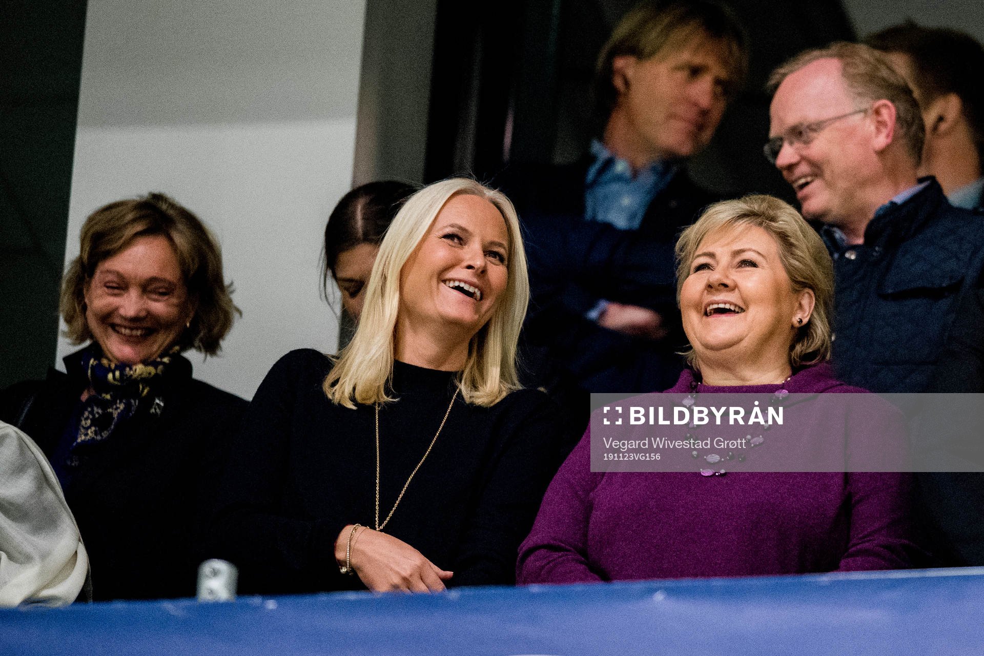 Mette-Marit, crown princess, and Erna Solberg, prime