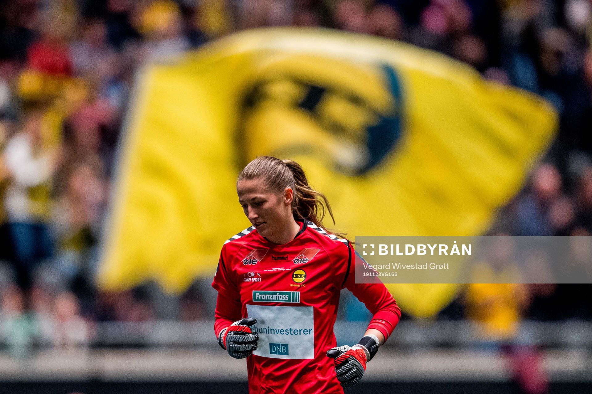 Goalkeeper Cecilie Fiskerstrand of LSK Kvinner